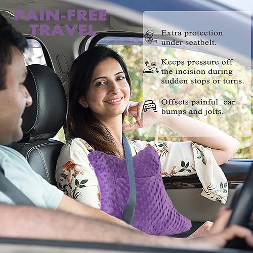 Miniatura 6 de Almohada de histerectomía con bolsillo, almohada abdominal de recuperación de histerectomía, almohada poscirugía para abdomen, almohada de