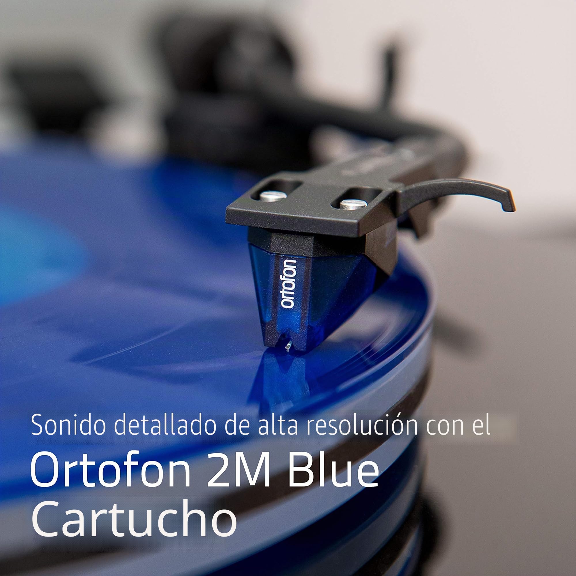 Fluance RT85 Referencia de Alta fidelidad Tocadiscos de Vinilo con Cartucho Azul Ortofon 2M, Placa acrílica, zócalo de Madera Maciza, pies de Aislamiento de vibración - Piano Negro