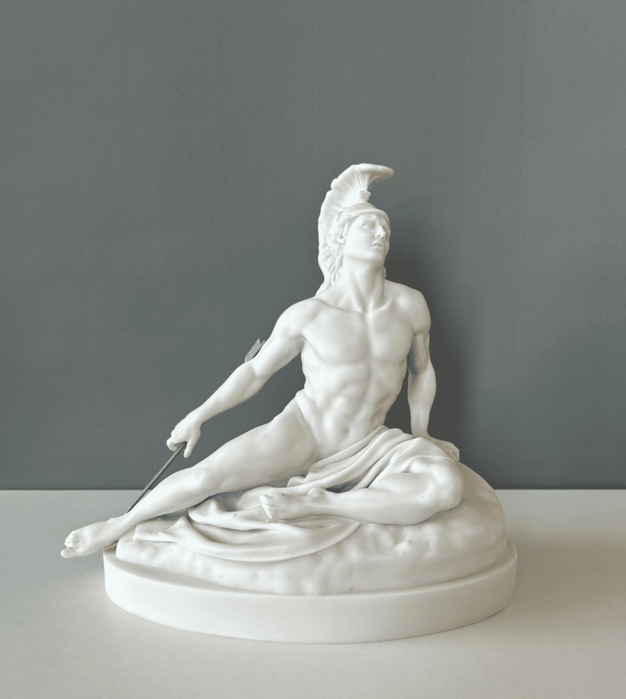 Dying Achilles Sculpture, 10"/25cm, Greek Mythology, Greek Statue, Achilles Marble Statue, Statue Decor