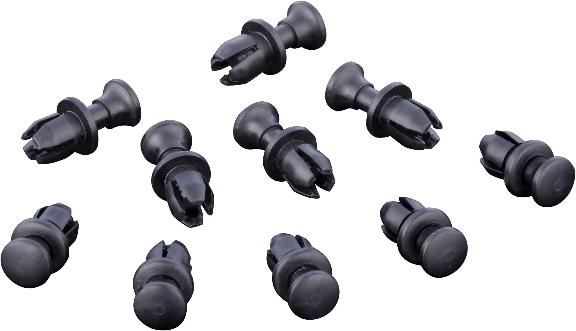 Show Chrome Accessories 3-104 Reusable Plastic Rivet, Black