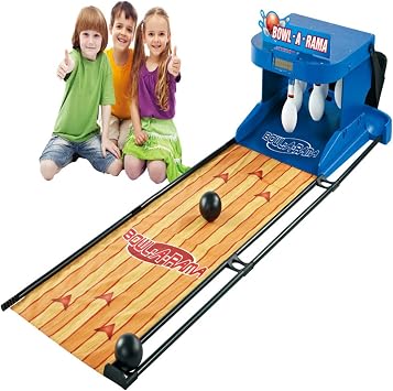 Electronic Bowling Alley Game, Indoor Bowling Ball Sports Game Console with LED Electronic Scoreboard, with Automatic Reset, Lighting, Simulation Sound Effect, for Children and Adults,2m
