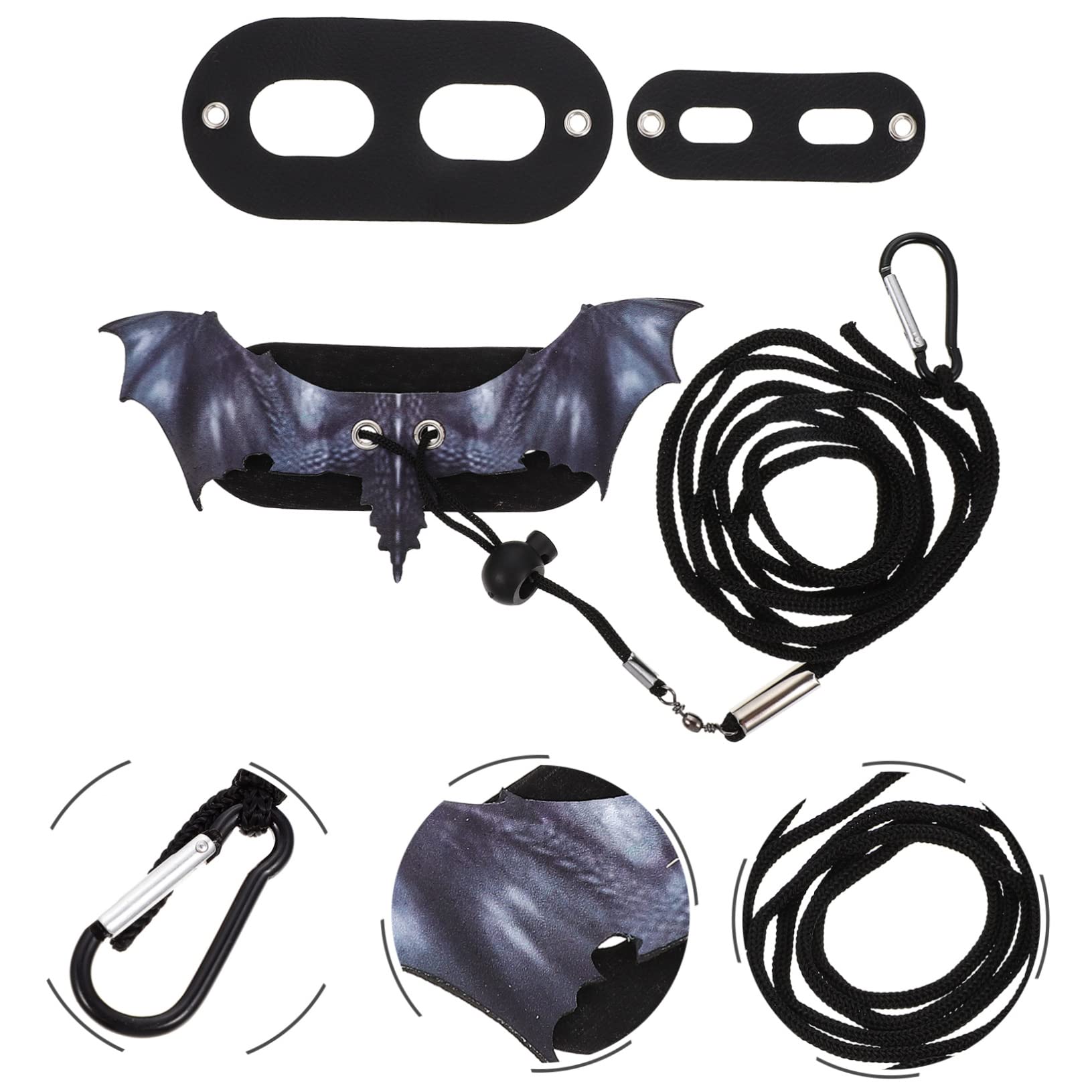 BESPORTBLE 5sets Guinzaglio e Pettorina Per Rettili Stile Creativo Forma Di Pipistrello Leggero Per Lucertole Gecko e Criceti Accessorio Pratico Per Passeggiate e Addestramento