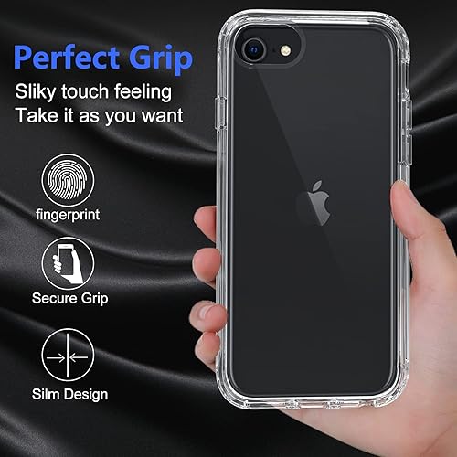 Miniatura 7 de BESINPO Funda para iPhone SE 2022 (SE 3 generación), iPhone SE 3SE 202087, 360 protector de pantalla integrado de cuerpo completo resistente a