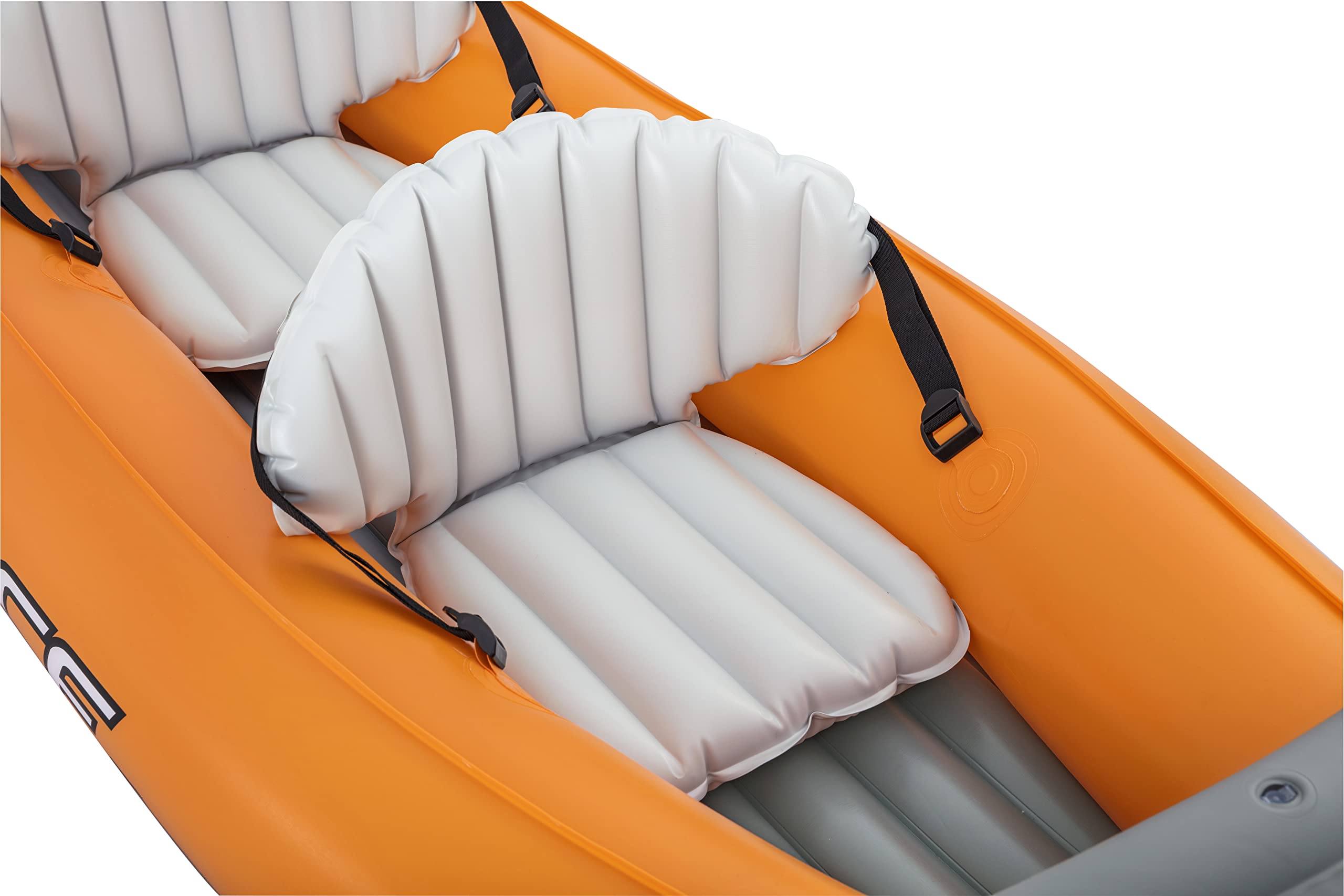 Bestway Hydro-Force Rapid X3 Kayak Gonfiabile con pompa a mano, pagaie, sedili, pinne e borsa portaoggetti | 3 posti