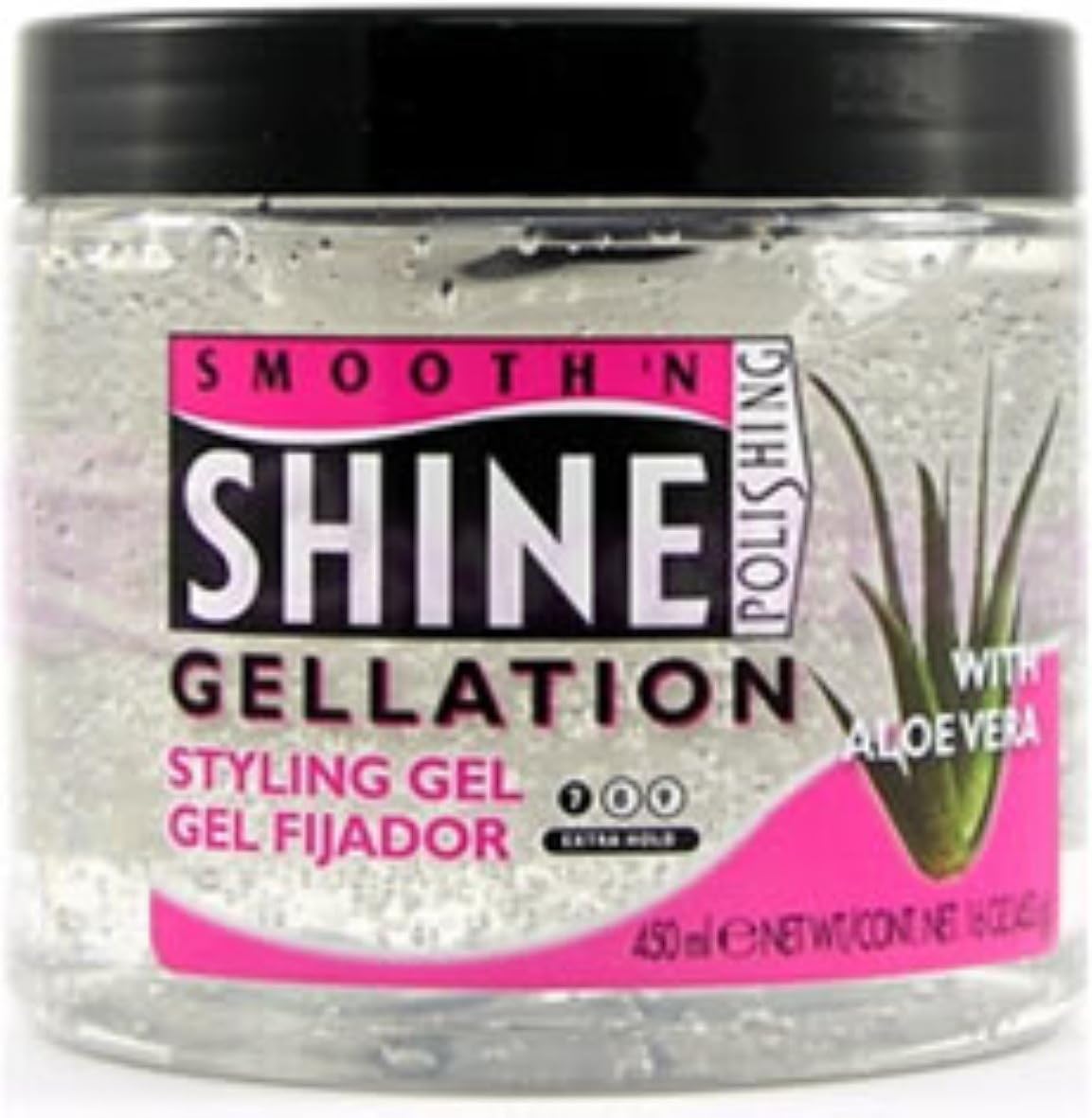 U/S Smth N Shn Gel Clear Size 16oz Smooth'N Shine Gelation Extra Hold Styling Gel