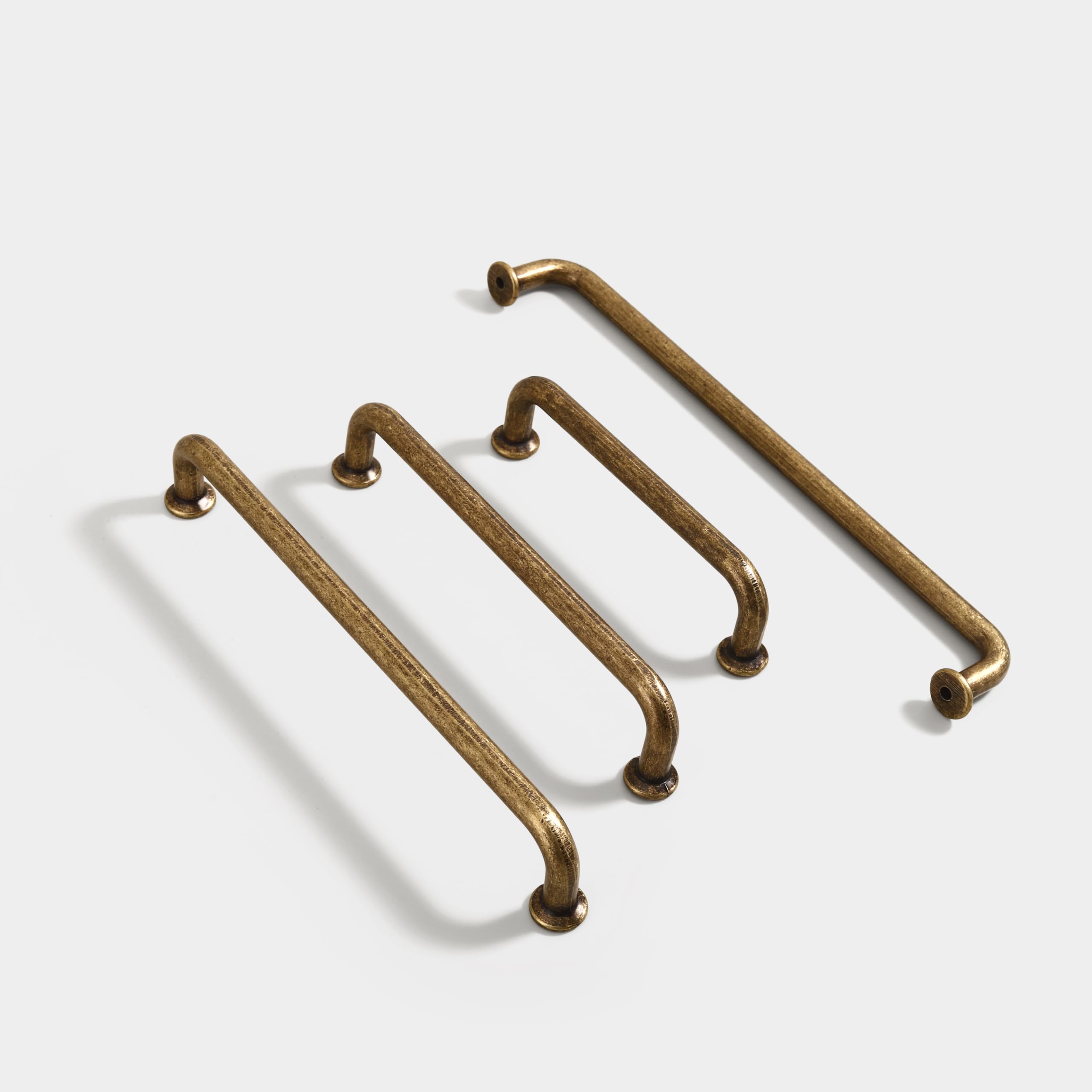 Fanruier Cabinet Handles - Modern Aluminum Alloy Drawer Pulls for Kitchen Cabinets, Dresser, Cupboard, Bathroom - Simple Industrial Design (10,