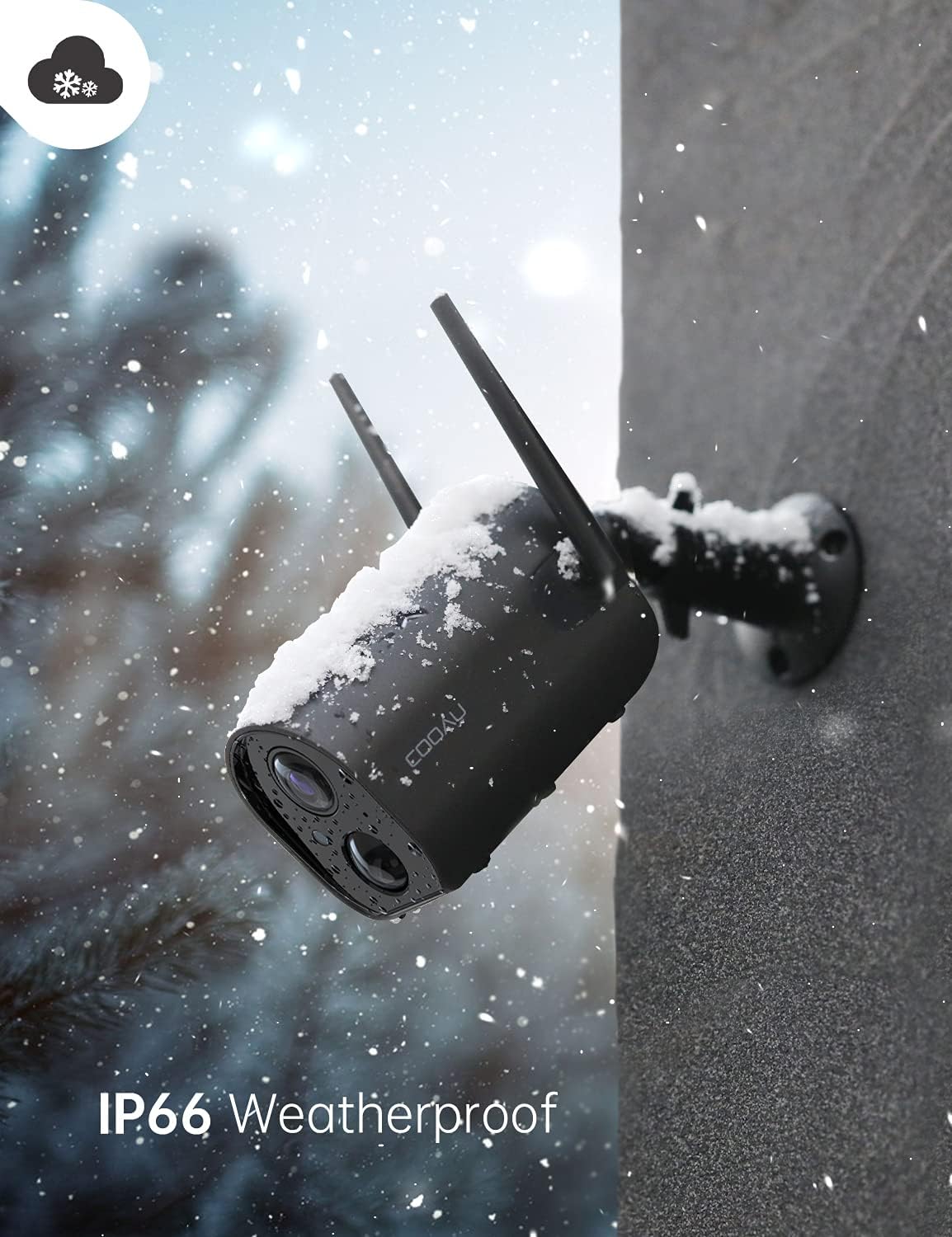 Hоttеѕt Sаlе Wireless Outdoor Security Camera COOAU 15000mAh Rechargeable Battery Powered Camera WiFi IP Home Surveillance Camera 1080P Night Vision IP66 Waterproof Human Motion Detection iOS Android (Black) Bеѕt Cуbеr Dеаlѕ 🔥 Wireless Outdoor Security Camera COOAU 15000mAh Rechargeable Battery Powered Camera WiFi IP Home Surveillance Camera 1080P Night Vision IP66 Waterproof Human Motion Detection iOS Android (Black)