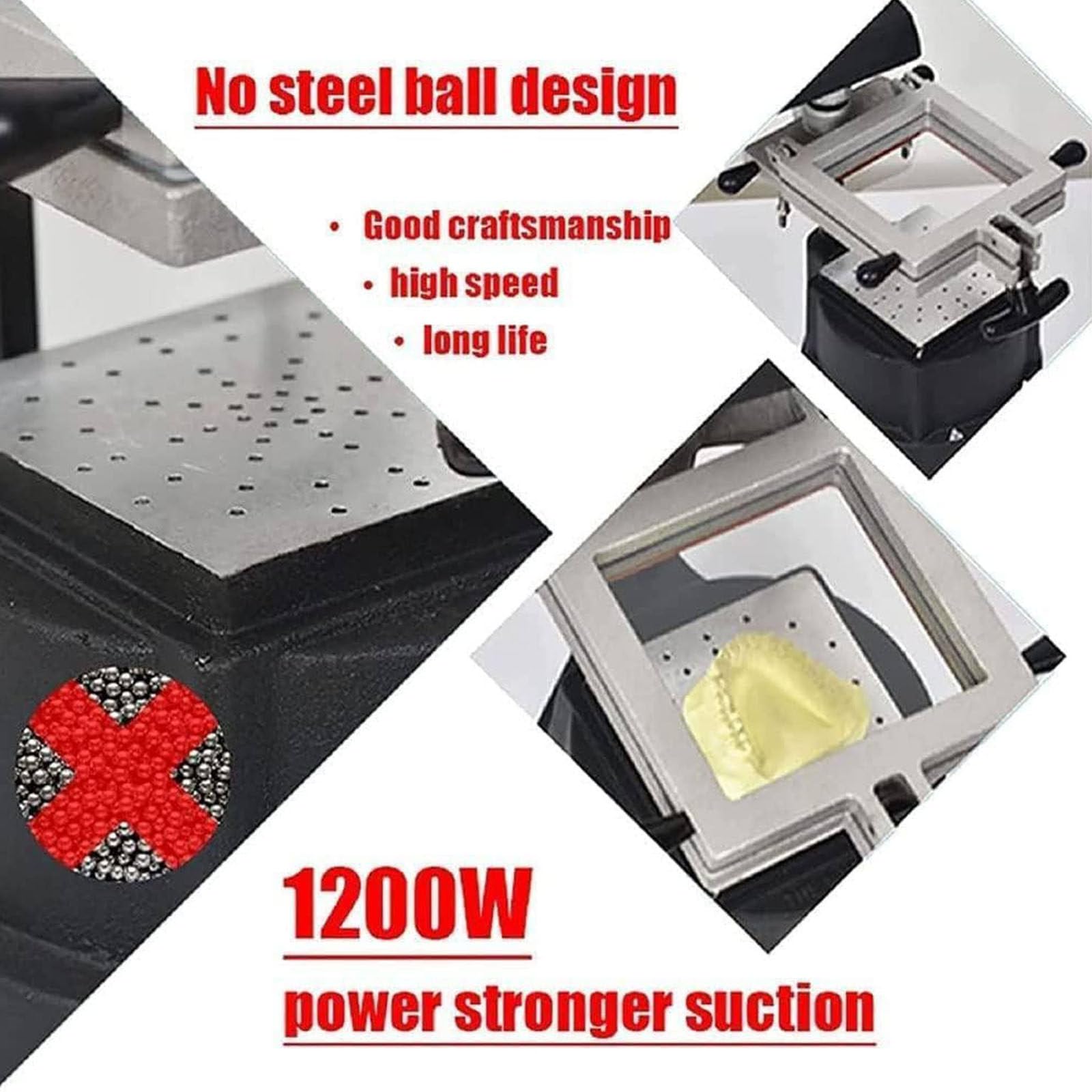 Vakuumformmaschine, Dental-Vakuumformmaschine, Thermoform-Laborausrüstung, 1200 W, verstärkte Adsorption – Labor-Vakuumform-DIY-Prothesen-Set