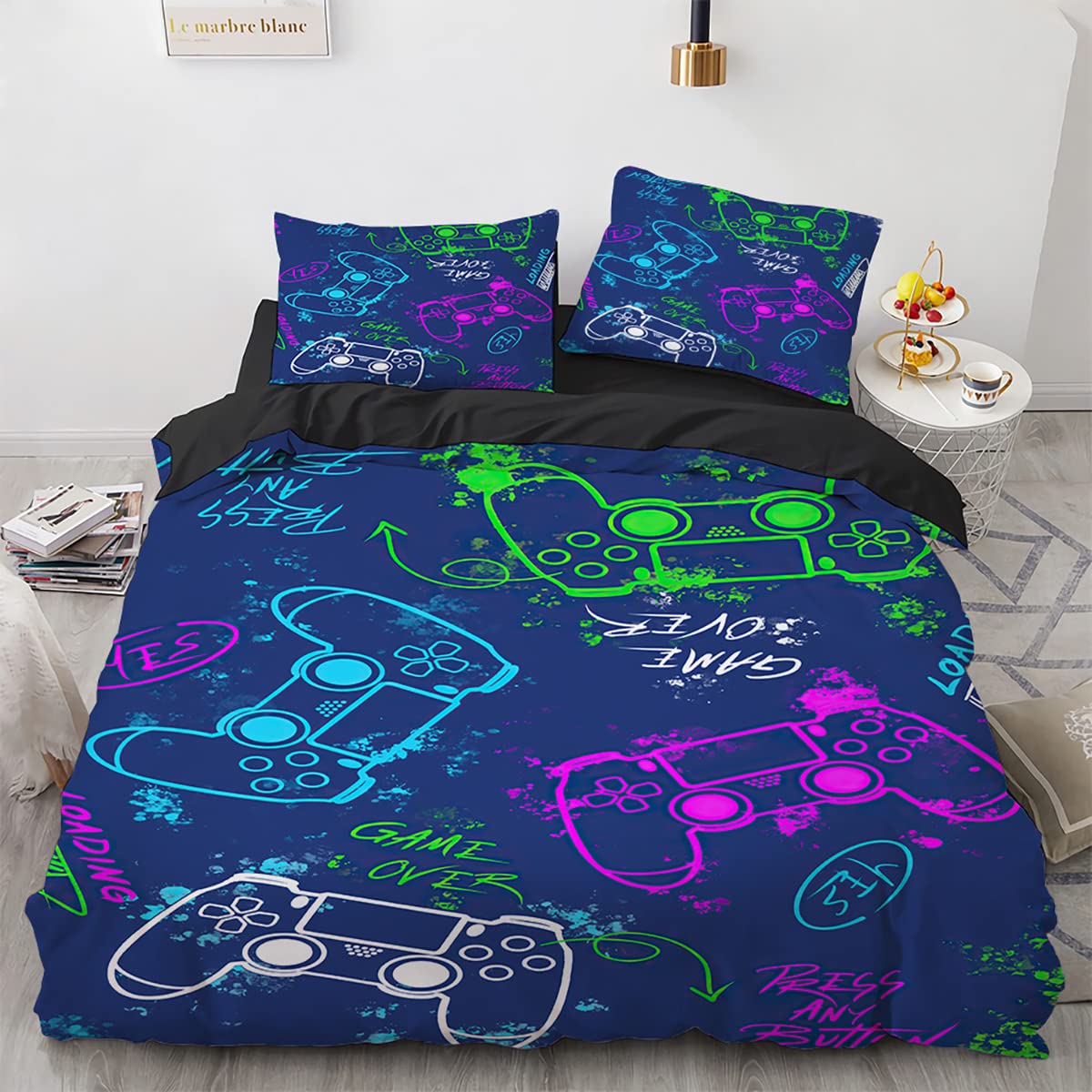 Housse de Couette Gamer 140x200 : Le Cadeau d'Anniversaire Parfait pour un Ado