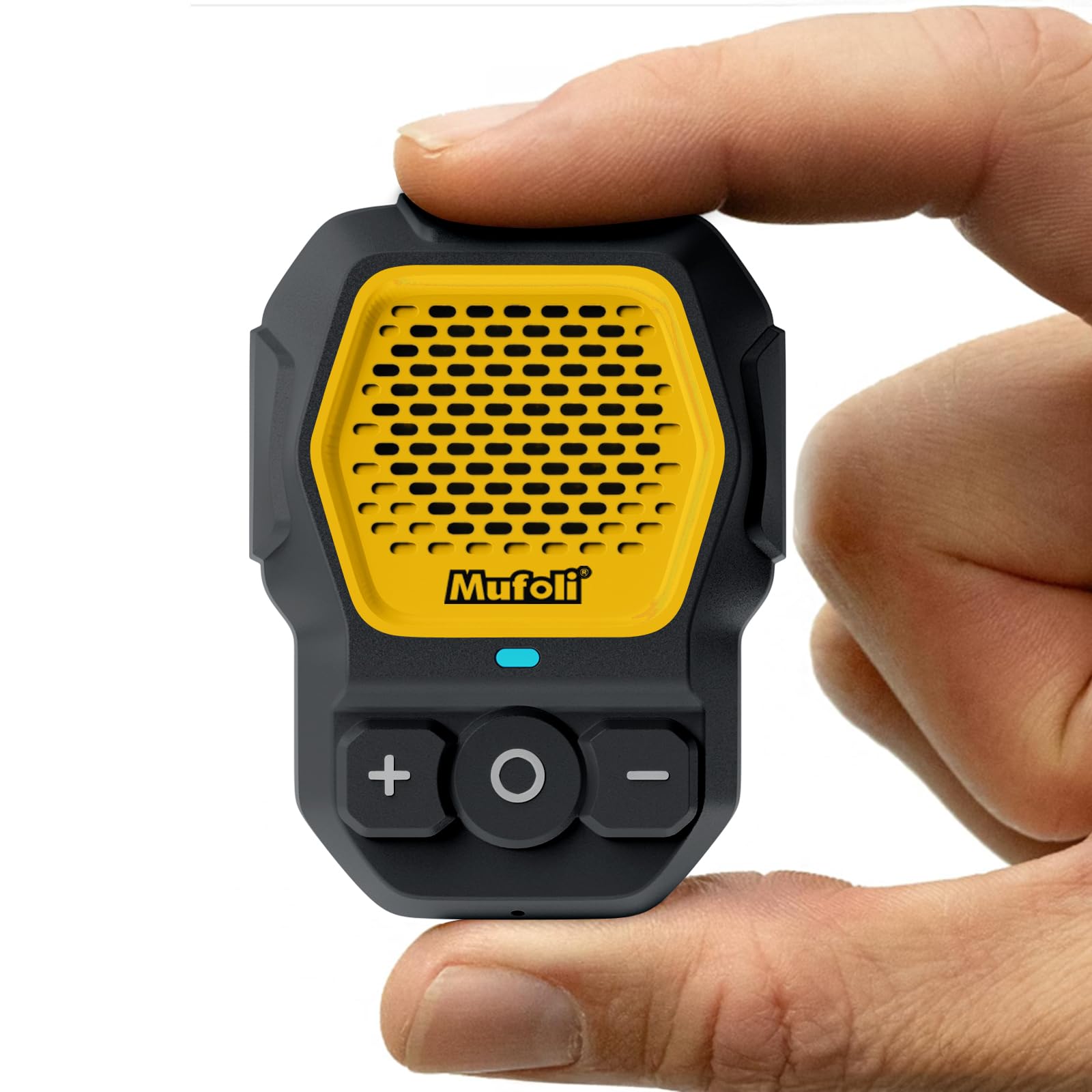 Mufoli Portable Bluetooth Speaker, Wireless Wearable Bluetooth Speakers, Waterproof Jobsite Speaker Up to 14 Hours Playtime, Clip Speaker Built-in Mic