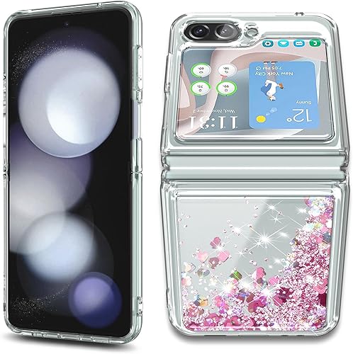 Miniatura 4 de NGB Supremacy Funda para Samsung Galaxy Z Flip 5 (5G 2023) con protector de pantalla de vidrio templado, protector de lente de cámara, cordón de