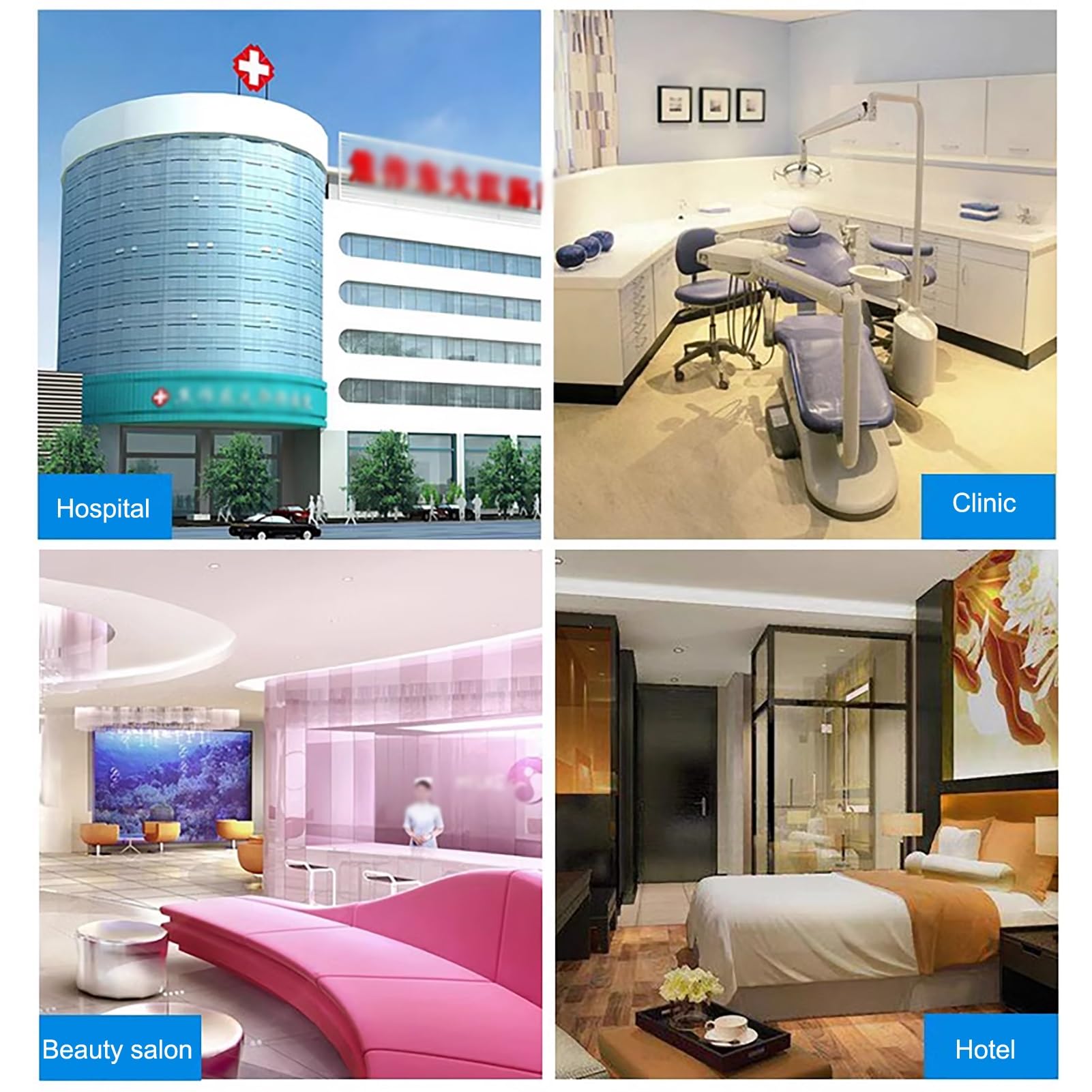 Carrello da Laboratorio con 2 Ripiani, Carrello da Laboratorio per Servizio clinico Mobile, banco da Lavoro Commerciale con Ruota piroettante, per ospedali cliniche Spa saloni di Bellezza RI