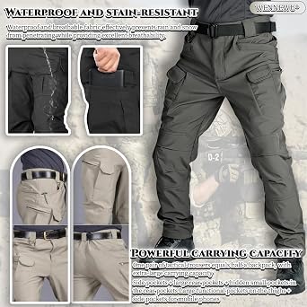Men's Tactical Softshell Suit, Fleece-Lined Jacket and Trousers Set