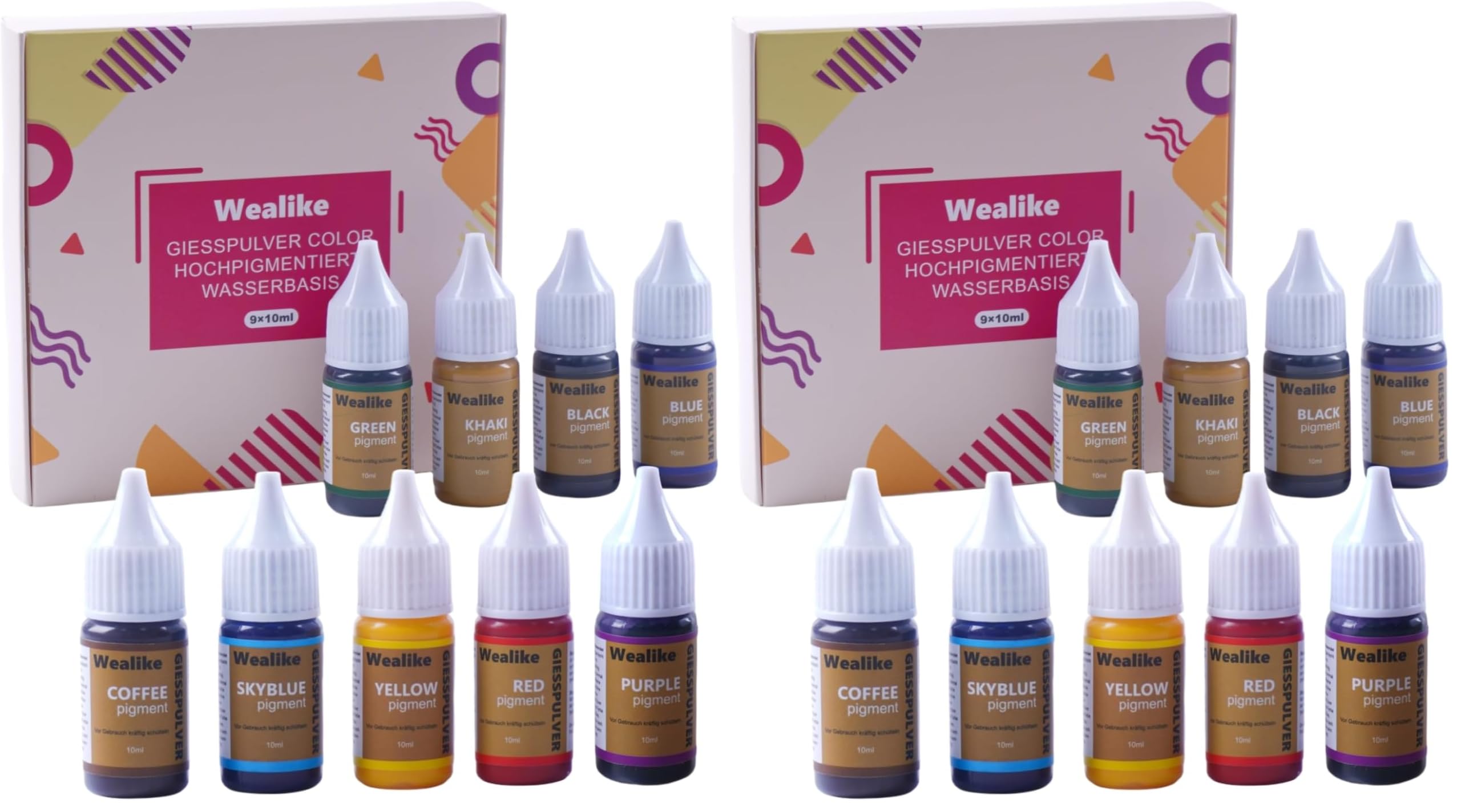 Pigments plâtre et poudre céramique blanche, teinture loisirs créatifs