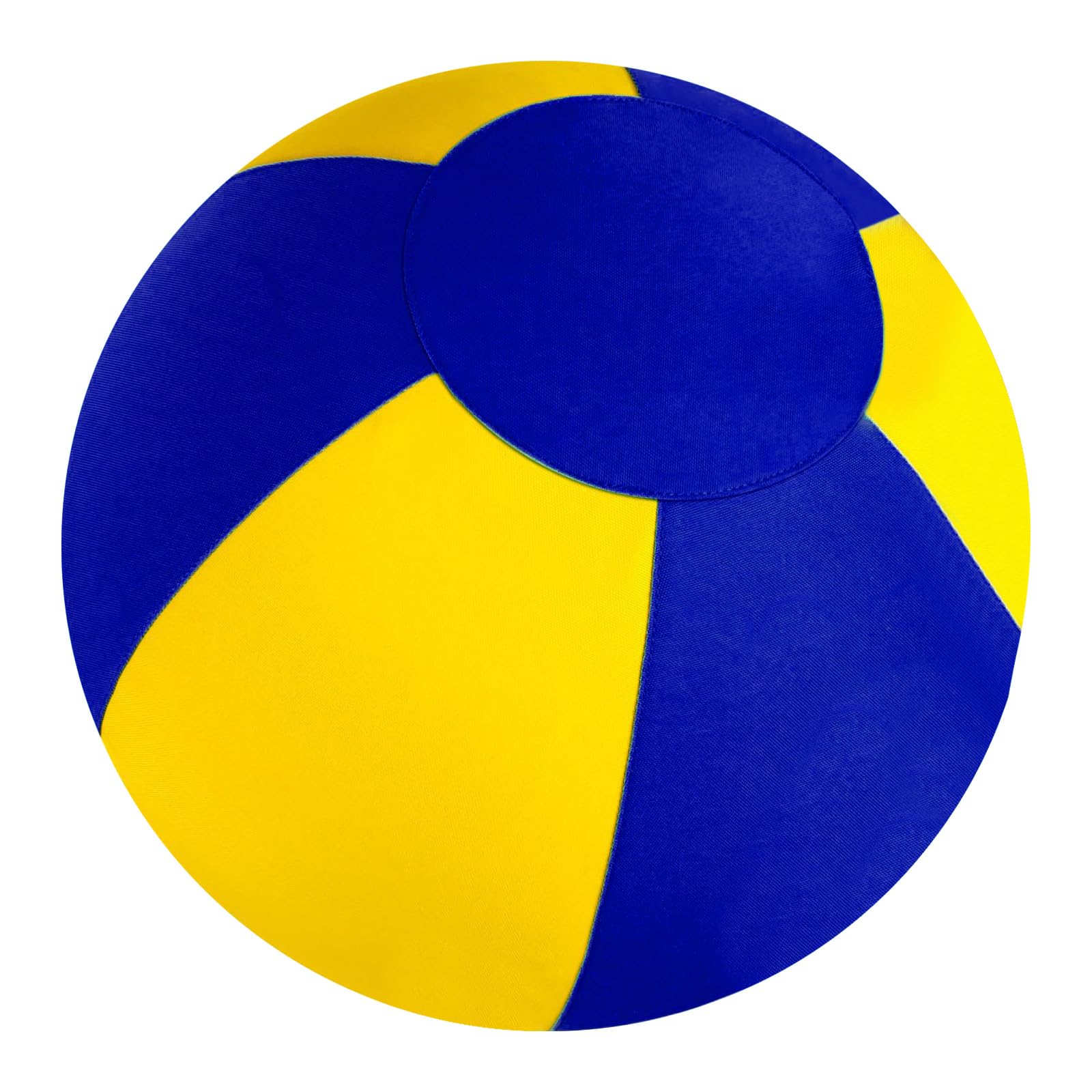 Palla da pastore cani con copertura protettiva e giocattolo per addestramento del cane con pompa per pastore border collie, addestramento all'aperto e gioco in cortile (55 cm giallo blu)