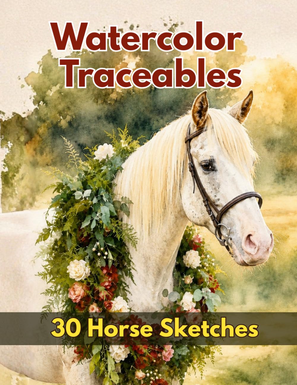 Watercolor Traceables: Horse Sketches