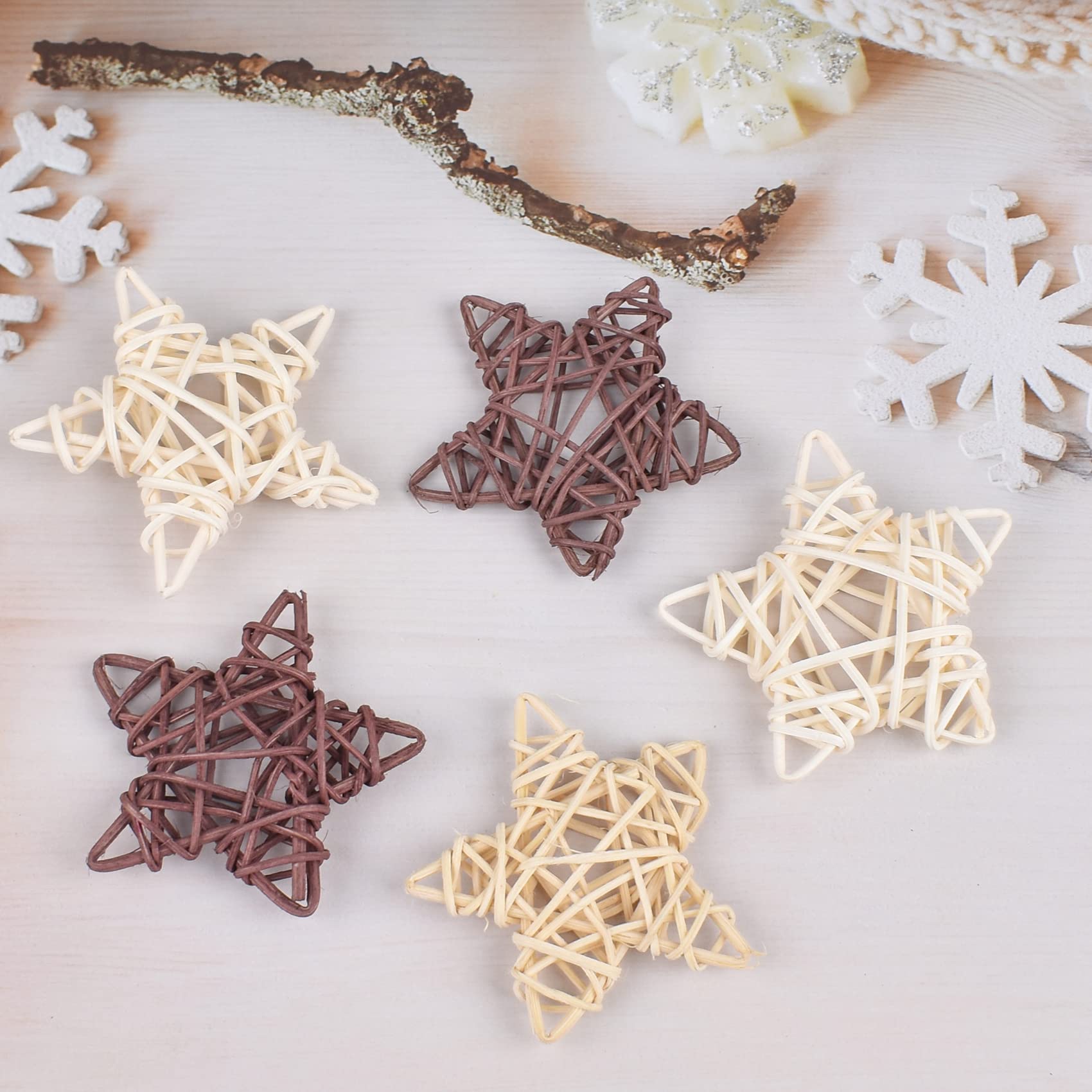 15 Stück Weiden-Rattan-Deko-Kugeln, Vasenfüller für Halloween, Weihnachtsbaum, Handwerk, Haustiervogel, Kauspielzeug, Party, Hochzeit, Tischdekoration, dekoratives Haus, Basteln, hängendes DIY-Zubehör