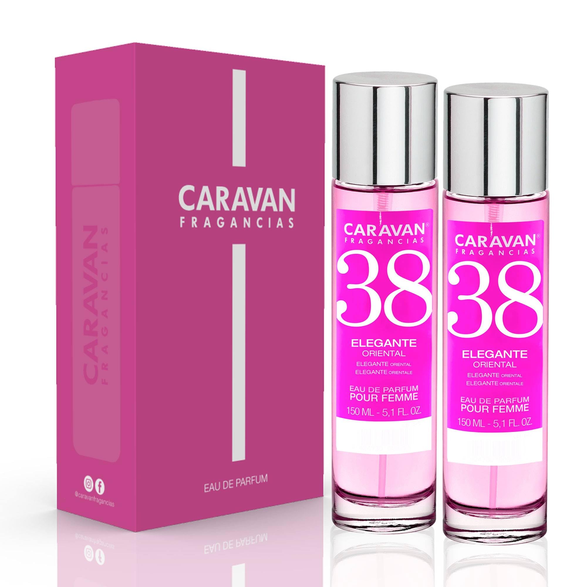 CARAVAN FRAGANCIAS - CAJA DE REGALO con 2 Perfumes Nº38 de 150 ml, para mujer