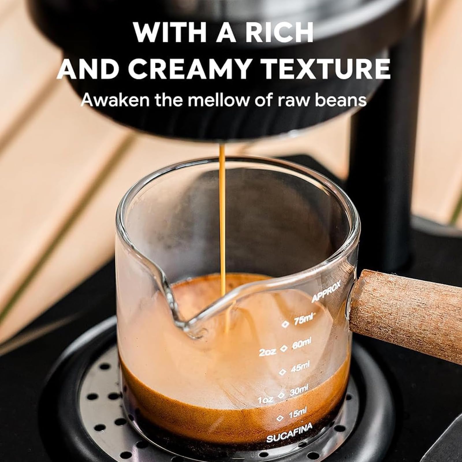 Cafetera Espresso Manual Portátil, Presión De 9-12 Bares, Depósito De Agua De 100 Ml, con Bolsa De Almacenamiento, Funcionamiento con Manivela Durante 30 Segundos, Acampar