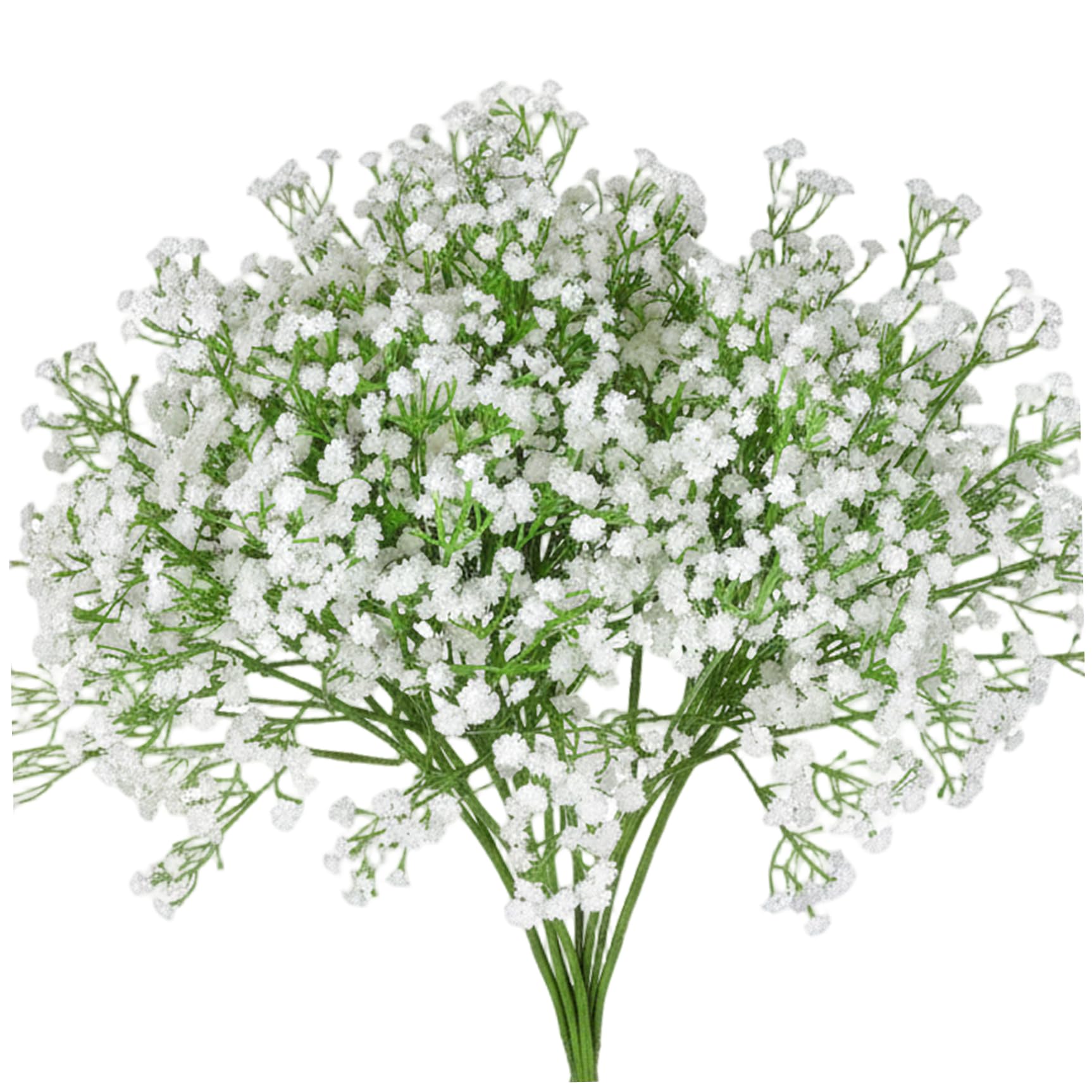 Syutokul Gypsophila Artificial Flowers 20.5 Inch White Babys Breath Faux Flowers That Look Real for Wedding DIY Bouquet Arrangement Party Home Table Decor.