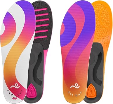 Move Insoles Comfort and Performance Bundle - Game Day Pro and All Day, Sports and Daily Comfort in One Package. Complete Multi-Purpose Insole Set for Daily Wear & Sports M 14-14.5/WM 15.5-16