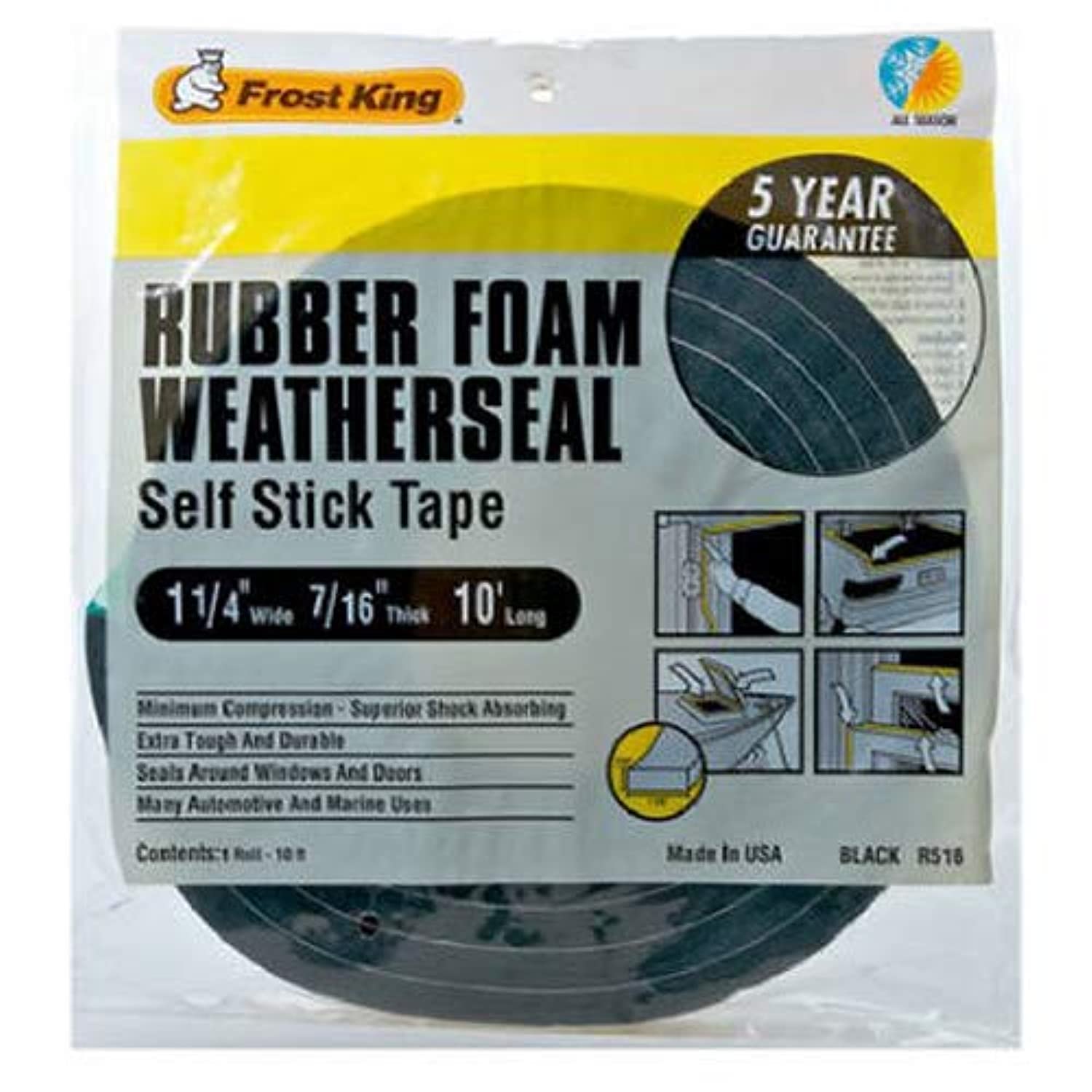 R516H Rubber Foam Weatherseal