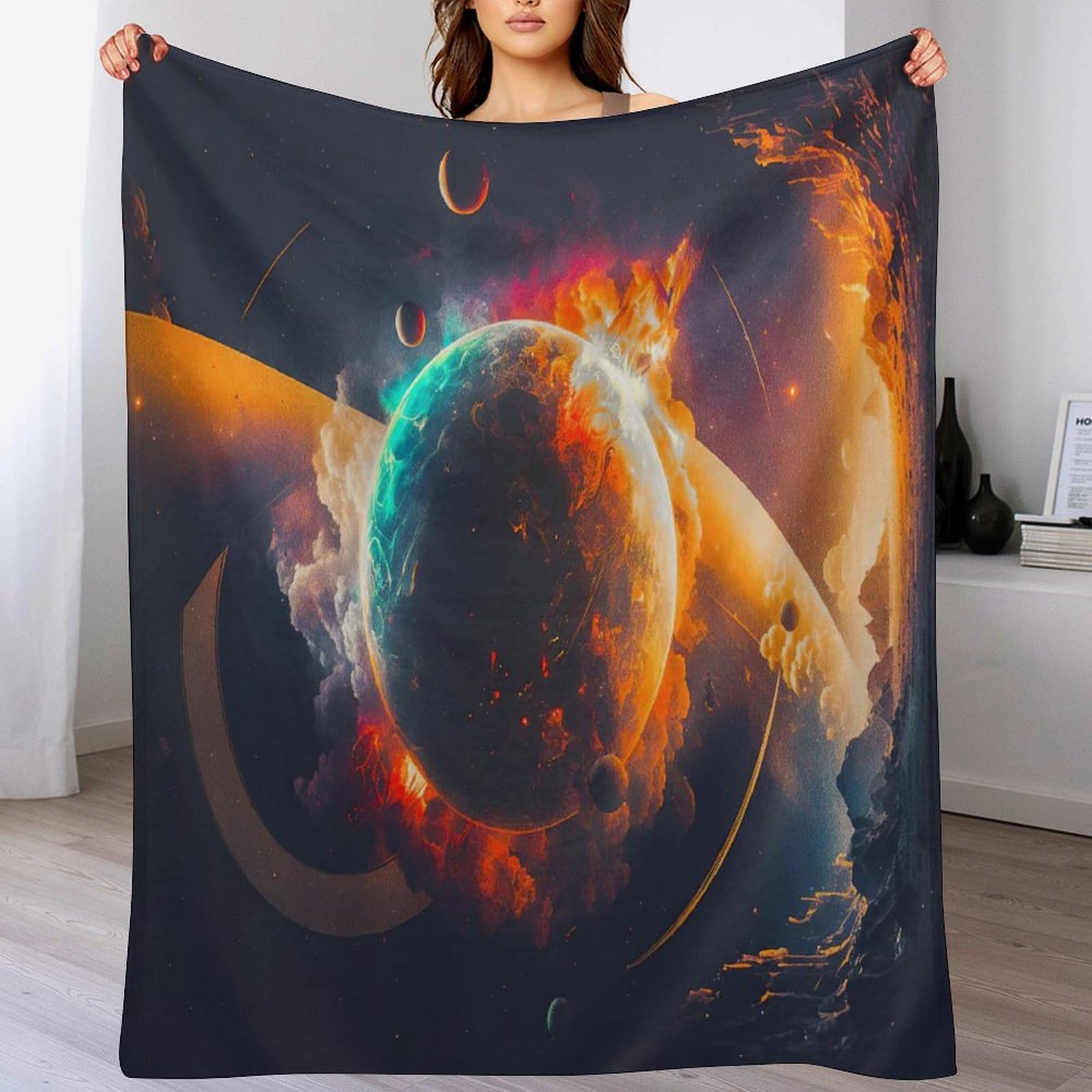Couvertures en peluche Jupiter de qualité supérieure douce et légère
