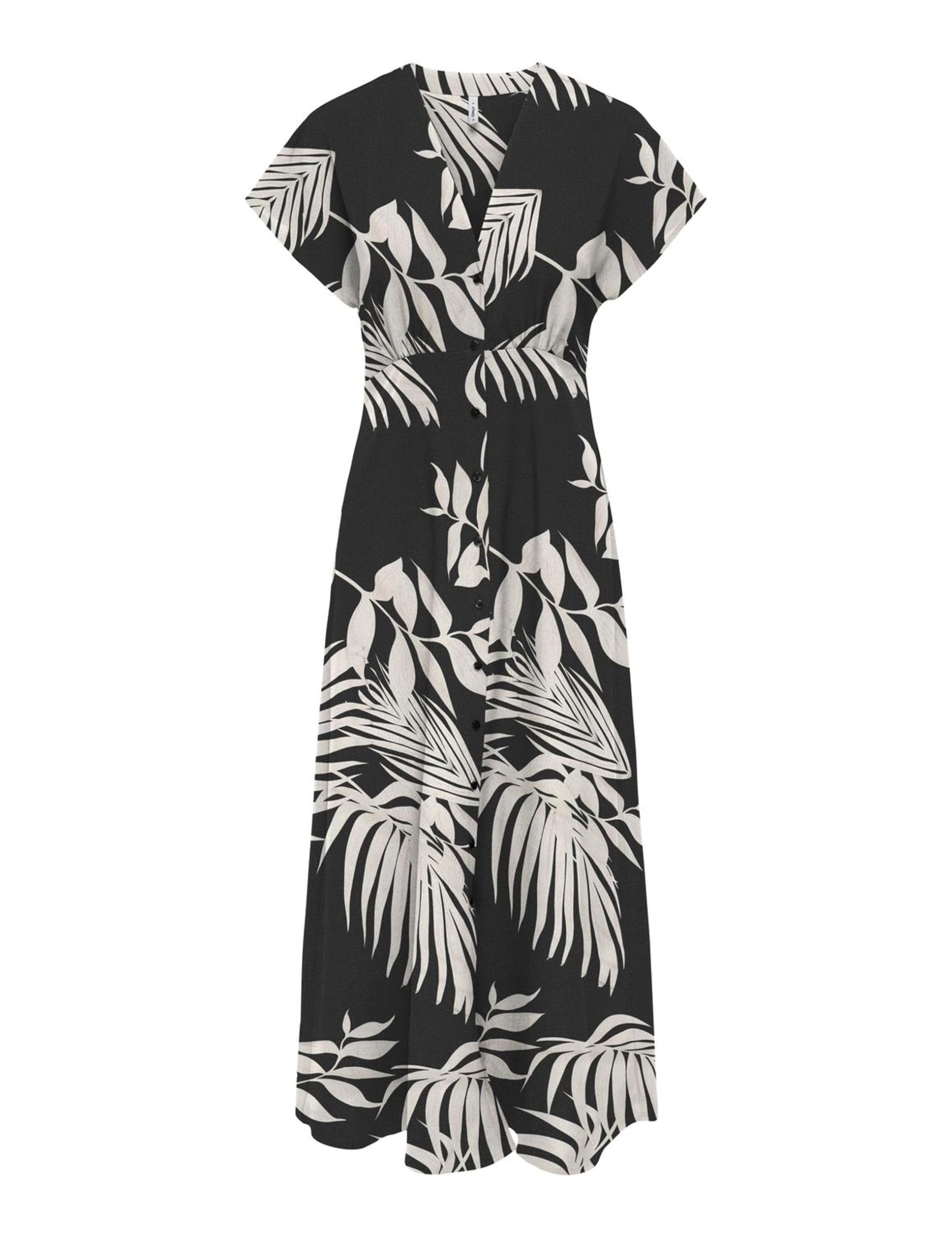 Onlnova Life Vis Mollie Long Dress AOP, zwart, XL