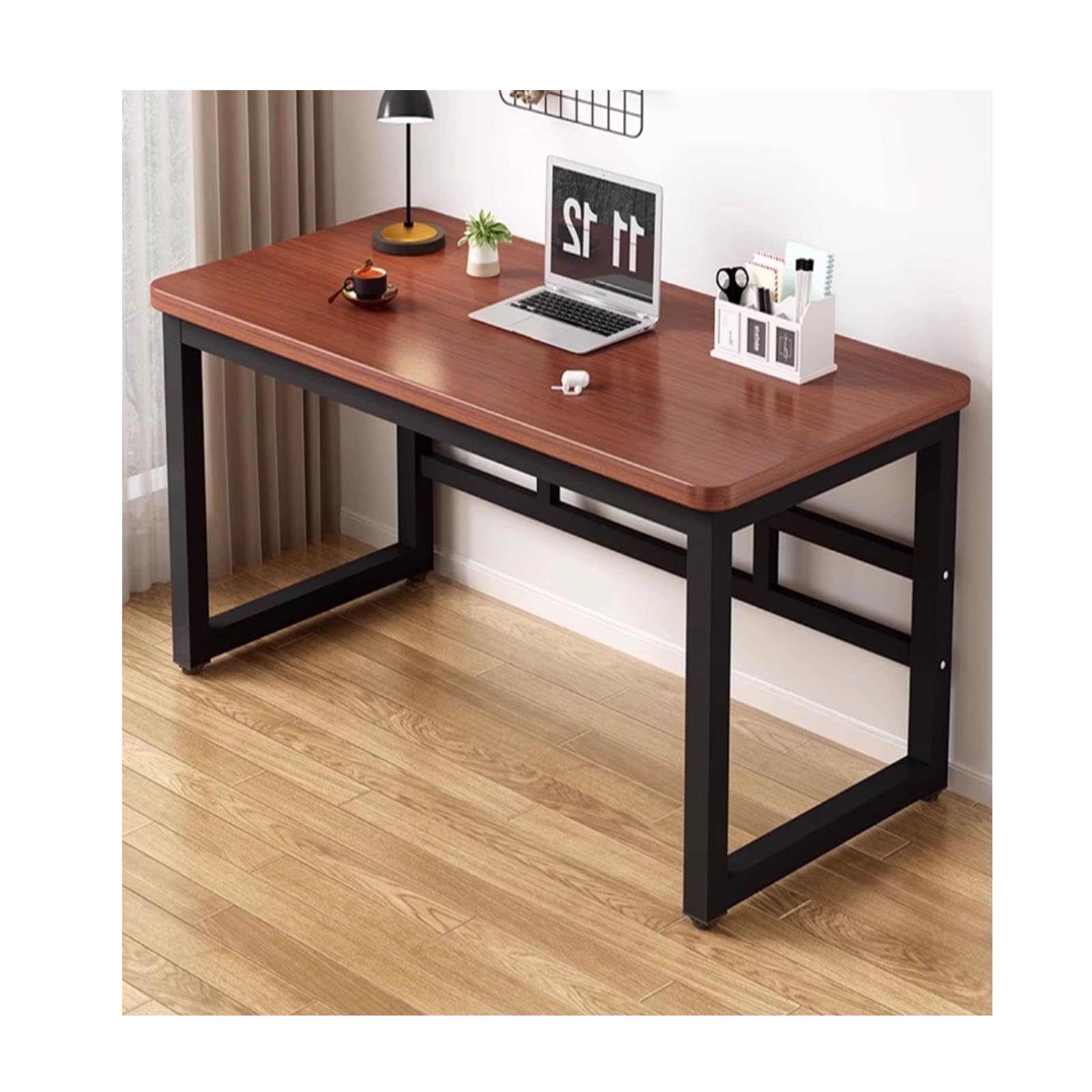 Bureau d'ordinateur portable et fixe pour télétravail efficace à la maison