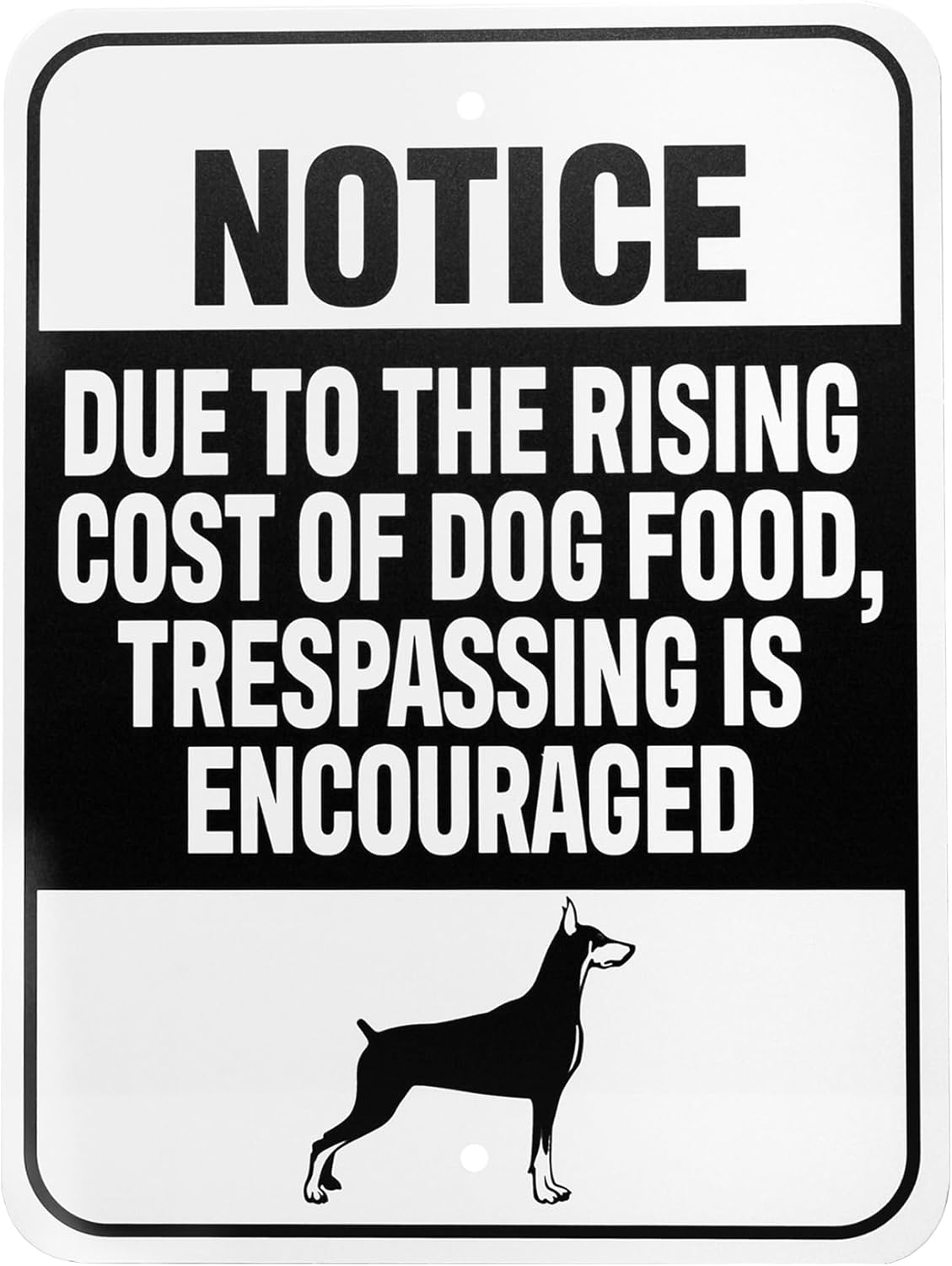JennyGems Funny No Trespassing Sign Indoor and Outdoor