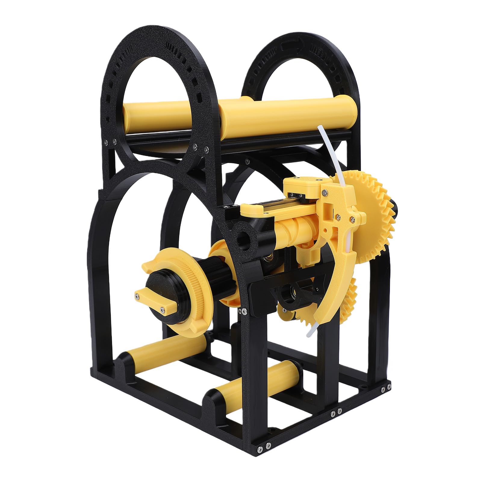 Ejoyous 3D-Drucker-Filament-Aufwickler, PETG CF Handkurbel-Filamentwickler für 20-cm-Spule, Intelligente Spannungskontrolle, Bohrer-kompatibler Aufwickler für 3D-Druck-Benutzer