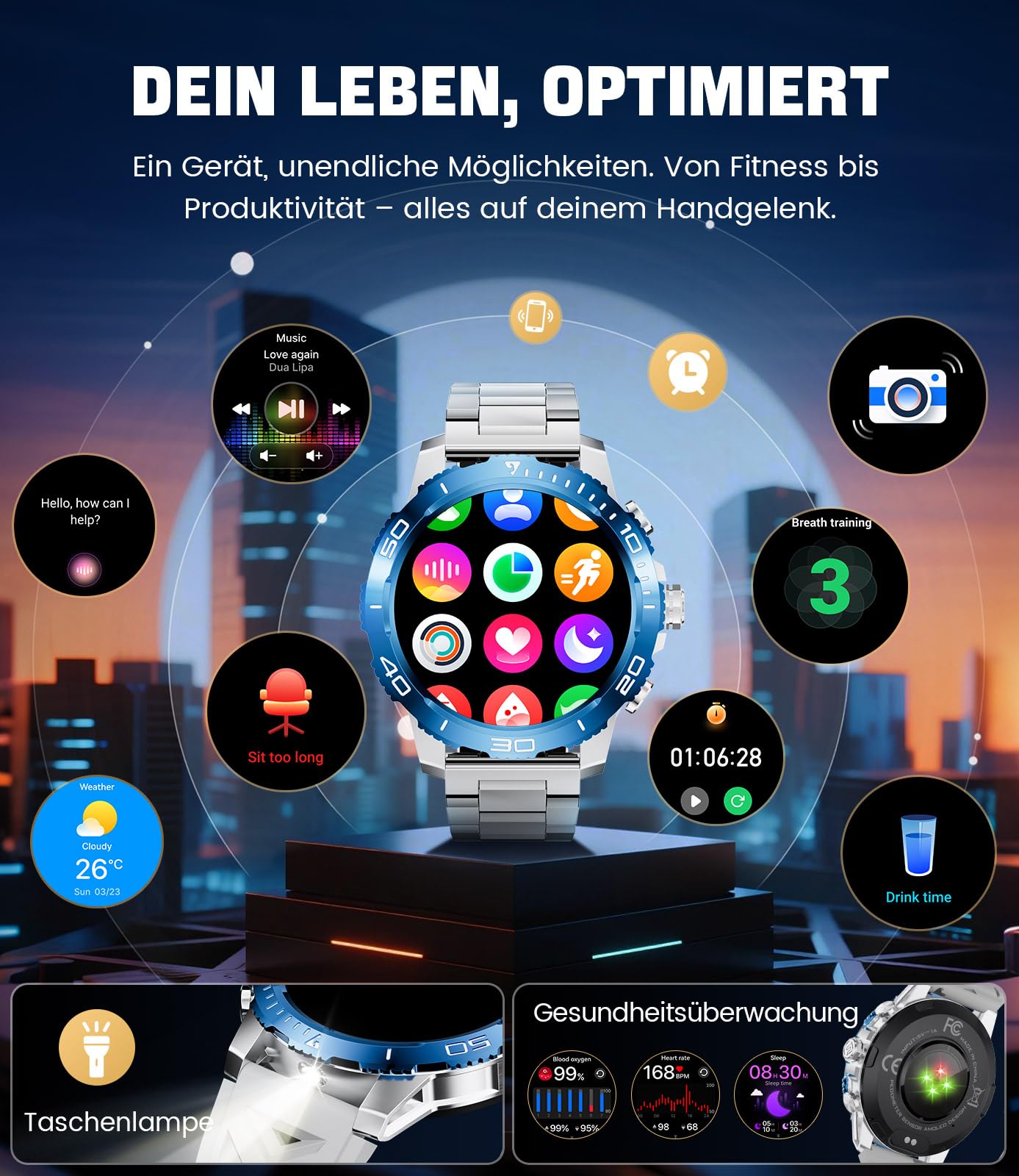 Smartwatches met lange batterijduur