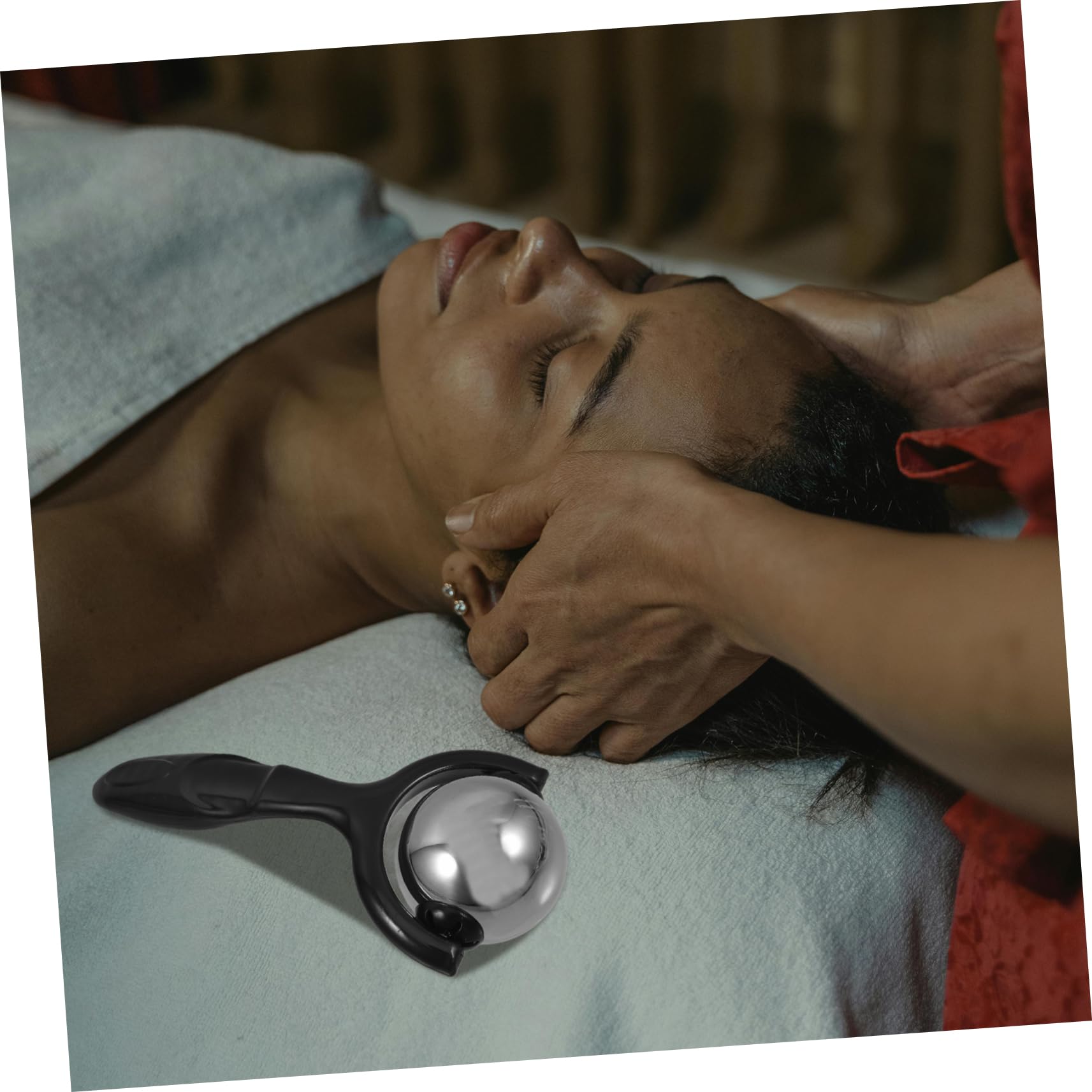 FOMIYES 4 Pezzi Di Innovativo Strumento Guasha Per Il Viso in Metallo Per Il Viso Portatile Per Il Per Il Massaggio Degli Occhi E Del