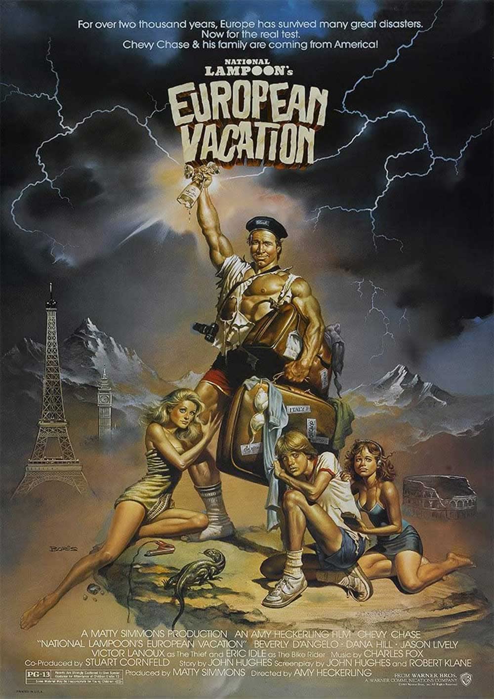 Omg Printing National Lampoons European Vacation Poster/Print/Picture Satin Photo Paper - A4-210Mm X 297Mm