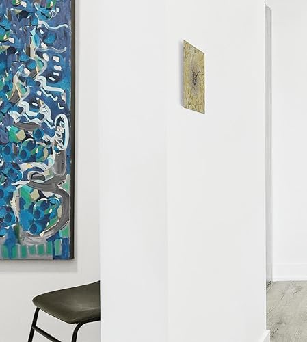 Miniatura 4 de 3dRose Wall Clock Silent - 10 inch - Image of Cameo in Gold, Yellow Lace Flora Design - Cameo Design