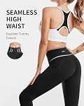 CAMBIVO Leggings haute taille pour les femmes, pantalons de yoga avec des poches pour femmes Tummy Control non voir par entraînement leggings
