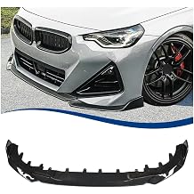 Front Lip Compatible with 2-Series 2022-2025 G42 Coupe M-Sport Model ABS Bumper Air Splitter Carbon Fiber Pattern, G42