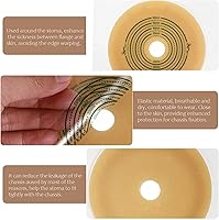 Vista 4 de EXCEART Oblea adhesiva de barrera de piel para sistema de bolsa bolsas ostomía anillo barrera de colostomía 5 unids