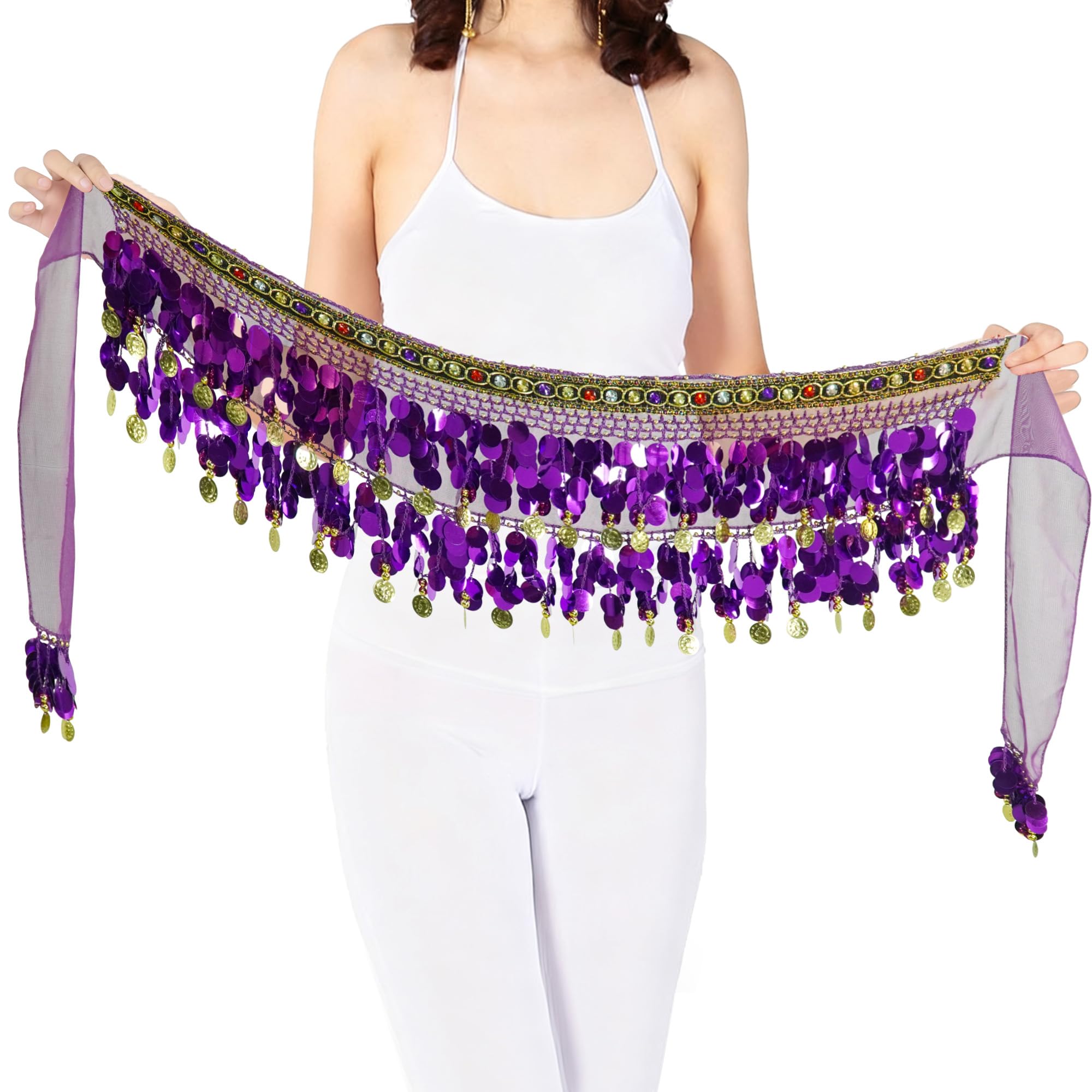 Bauchtanz Hüfttuch Gürtel Damen Bauchtanz Kostüm Hüfttuch mit Münzen Gürtel Röcke