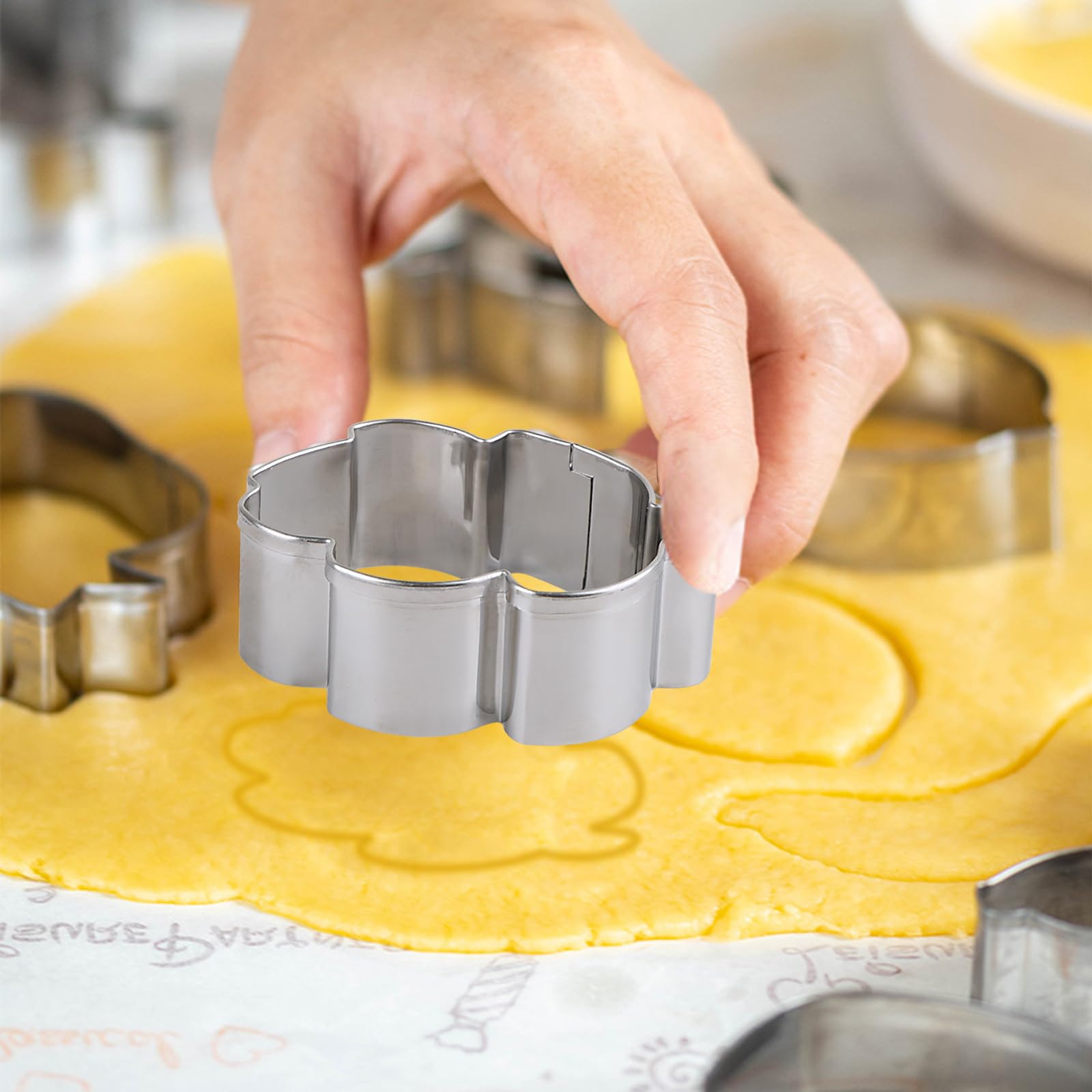 Formina per biscotti a forma di pipistrello di Halloween, misura grande, 10,2 cm, in acciaio inox
