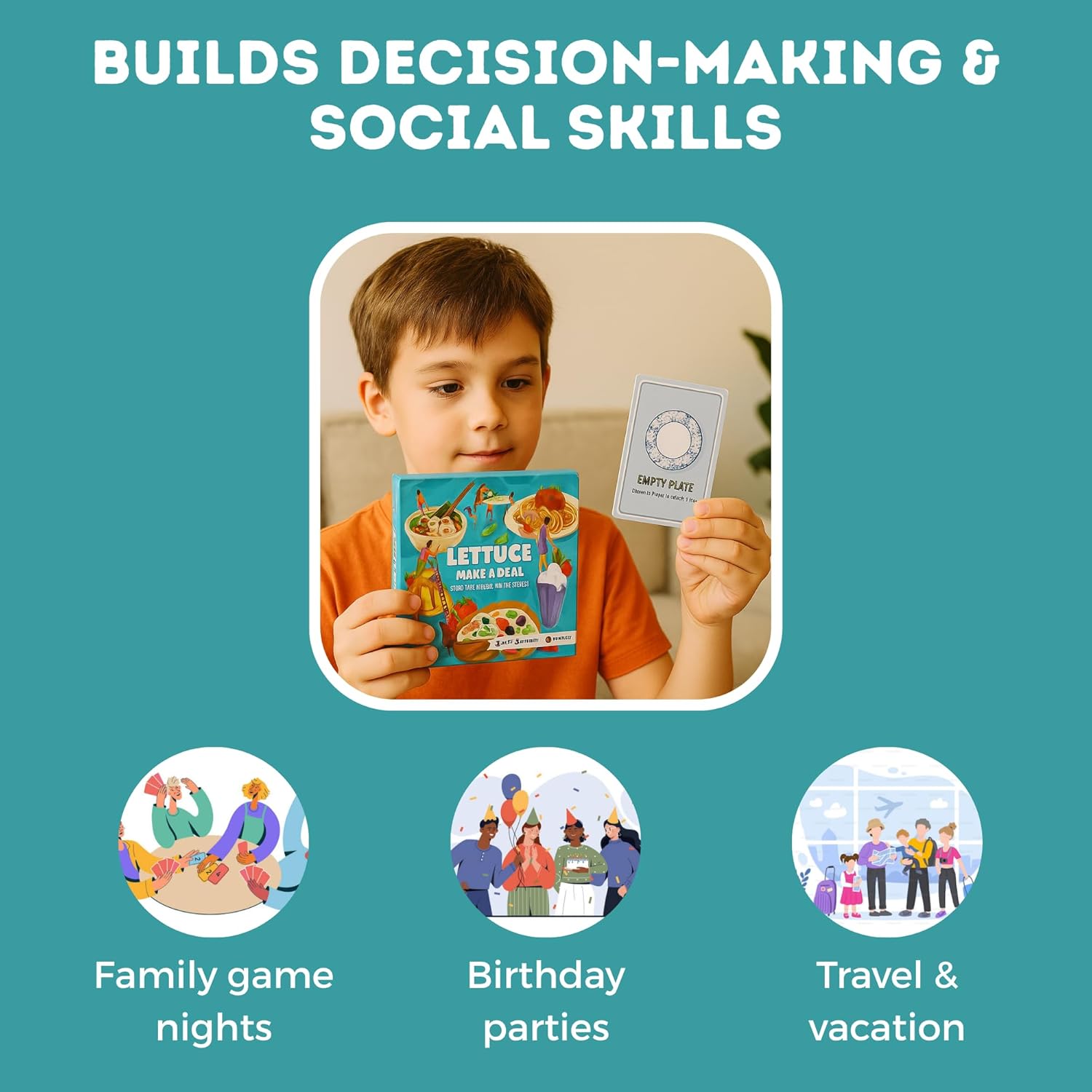 Fast-Paced Summer Card Game for Kids & Adults, 2-4 Players, Ages 5+, Fun Party Game with 102 Cards & Easy Rules – Exciting Collect & Win Strategy, Perfect for Game Nights, Travel & Group Entertainment LMAD image 5 of 9 B0D4HYVC62