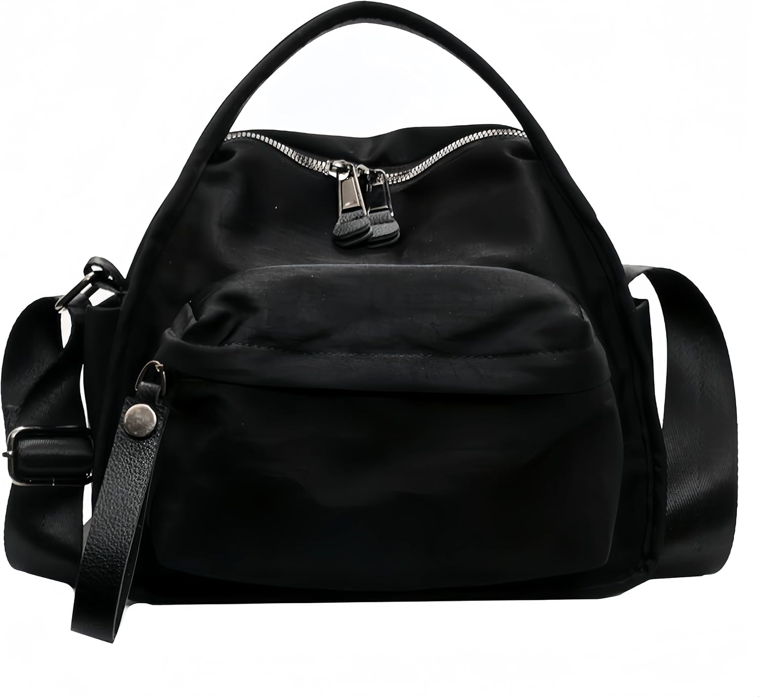 Women's Elegant Solid Color Shoulder Bag Fashionable Zipper Crossbody Bags Soft Top Handle Handbag Purse