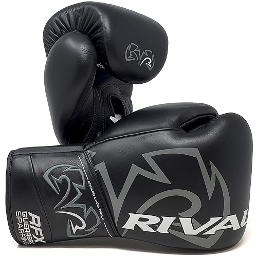 RIVAL Boxing RFX-Guerrero SF-H Lace-Up Sparring Gloves, Quilted Horsehair Padding, Laminated with a Low-Density Foam