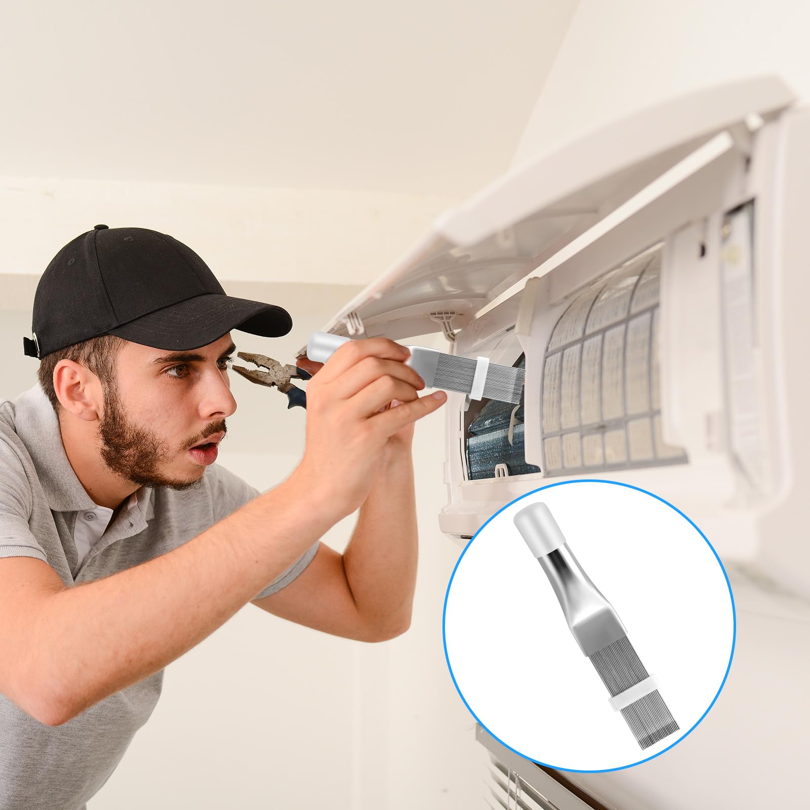 RADIATEUR BOBINE DE condensateur peigne climatiseur bobine redresseur aileron é EUR 8,76