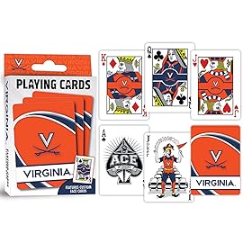 MasterPieces Family Games - NCAA Virginia Cavaliers Playing Cards - Officially Licensed Playing Card Deck for Adults, Kids, and Family
