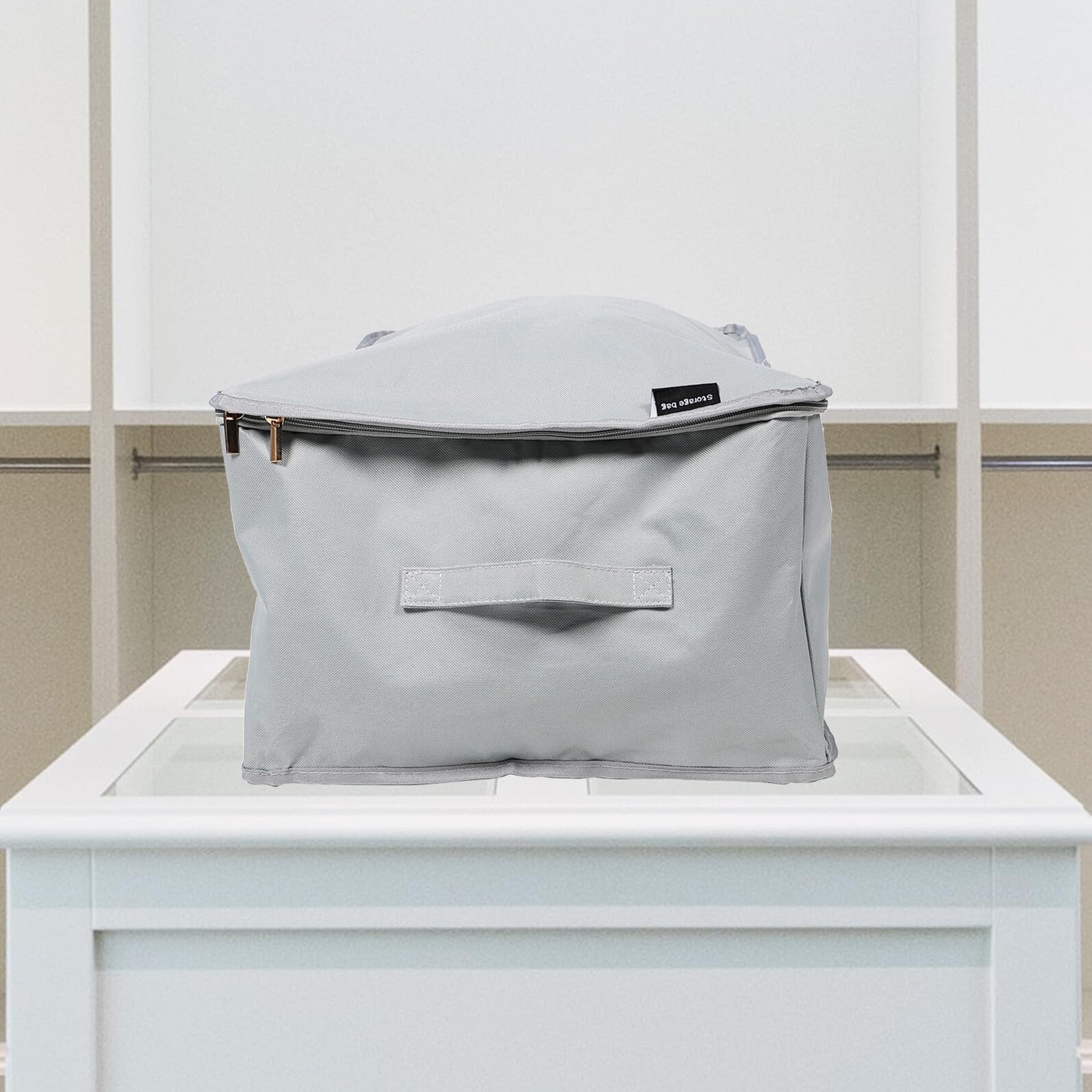 Mikikit Contenitore Portaoggetti Pieghevole Capacità con Maniglie per Coperte Piumoni e Vestiti Organizer Sottoletto Resistente Camera e Armadio