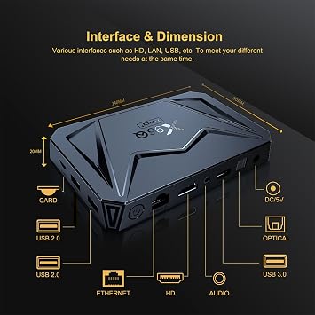 2024 X96Q Pro+ TV Box, Android 14.0, TV Box, 2G RAM+16G ROM, 8K, HDR, BT5.0, USB3.0, WIFI6.0