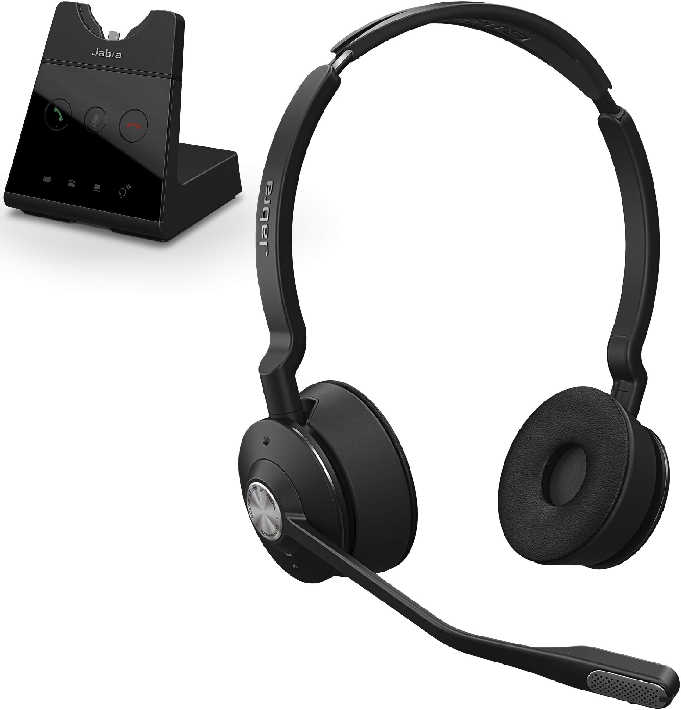Engage 65 Wireless Headset, Stereo – Telephone Headset with Industry-Leading Wireless Performance, Advanced Noise-Cancelling Microphone, All Day Battery Life