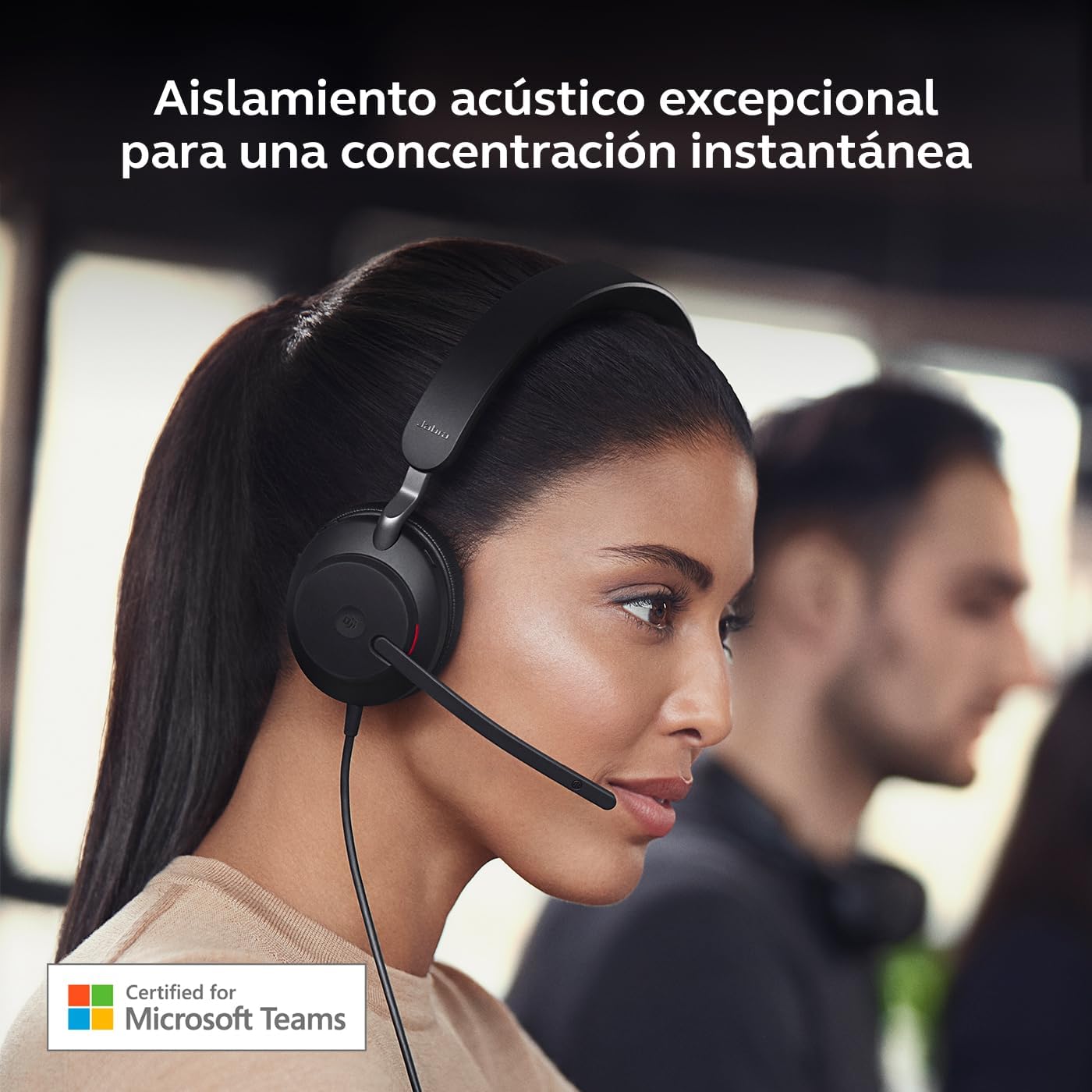 Jabra Evolve2 40 SE Headset Wired Head-Band Calls/Music USB, W129148148 (Head-Band Calls/Music USB Type-C/USB Type-A Black)