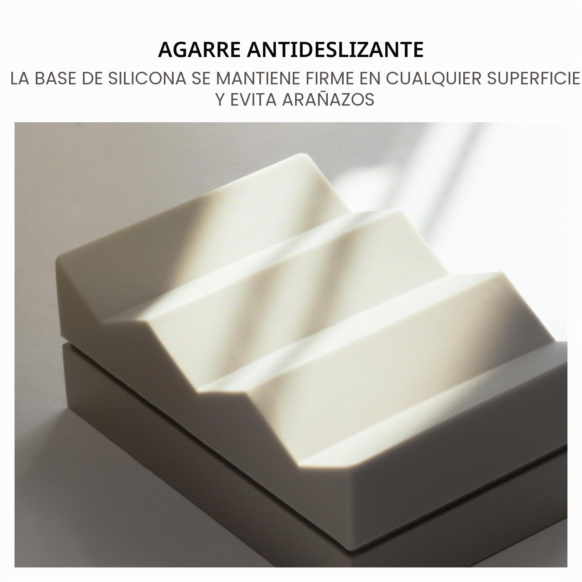 Native Union Weighter – Organizador Antideslizante para Cables – Accesorio Escritorio o Mesita – Diseño Metal y Silicona – Compatible USB-C y Lightning (Arena)
